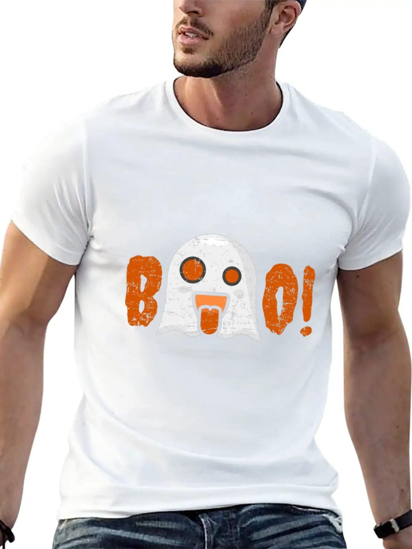 Ghost Creepy Midnight Halloween Gift Comfortable Minimalist Graphic Tee – Summer Style Essential