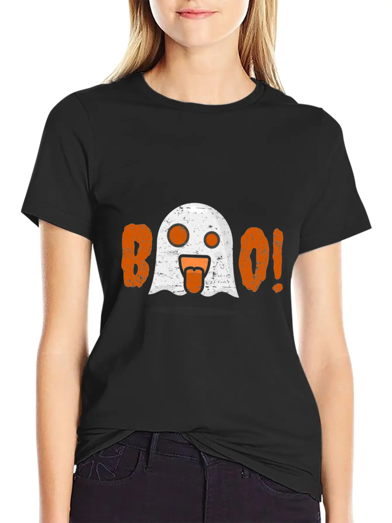 Ghost Creepy Midnight Halloween Gift Comfortable Minimalist Graphic Tee – Summer Style Essential