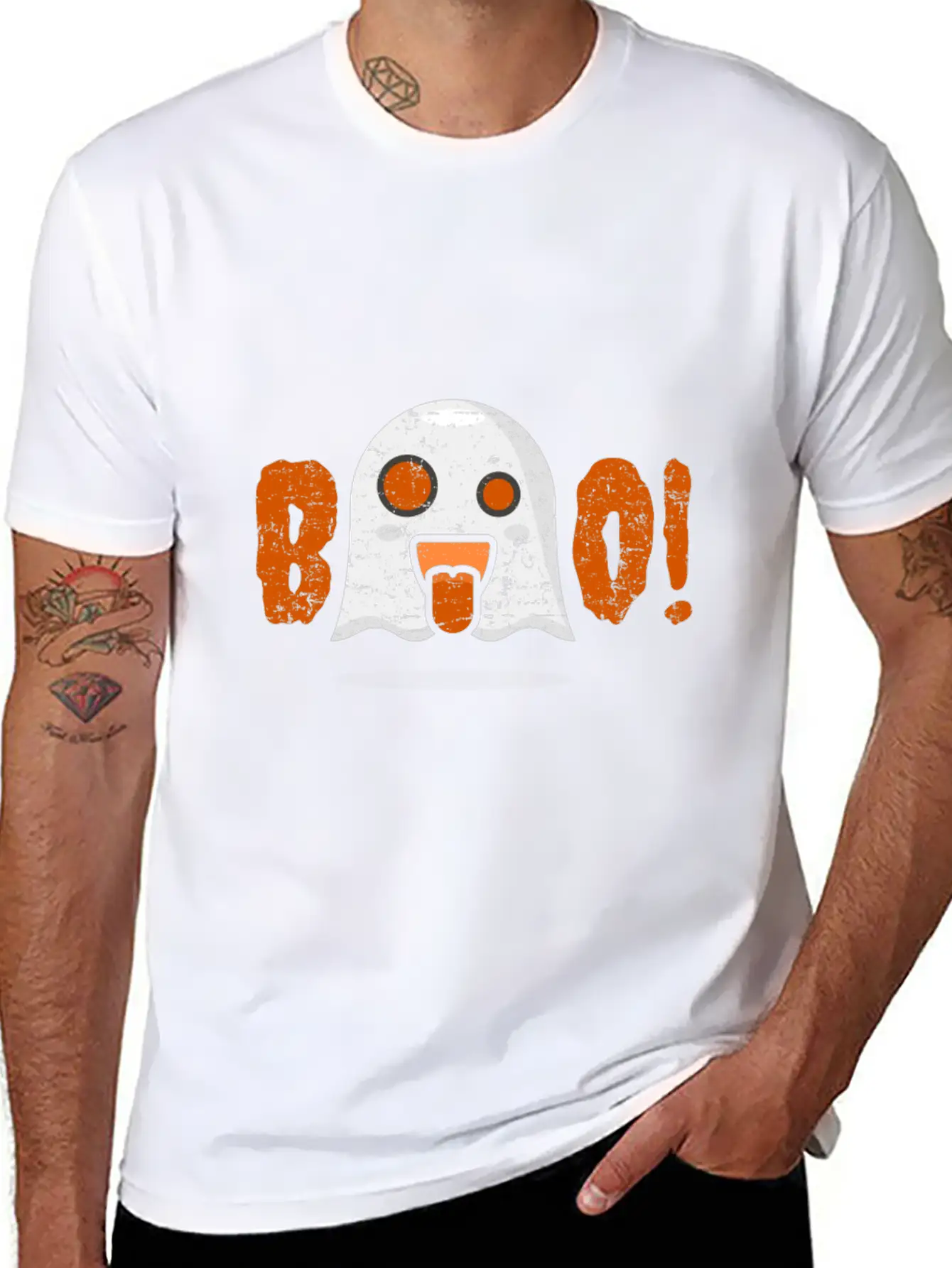 Ghost Creepy Midnight Halloween Gift Comfortable Minimalist Graphic Tee – Summer Style Essential