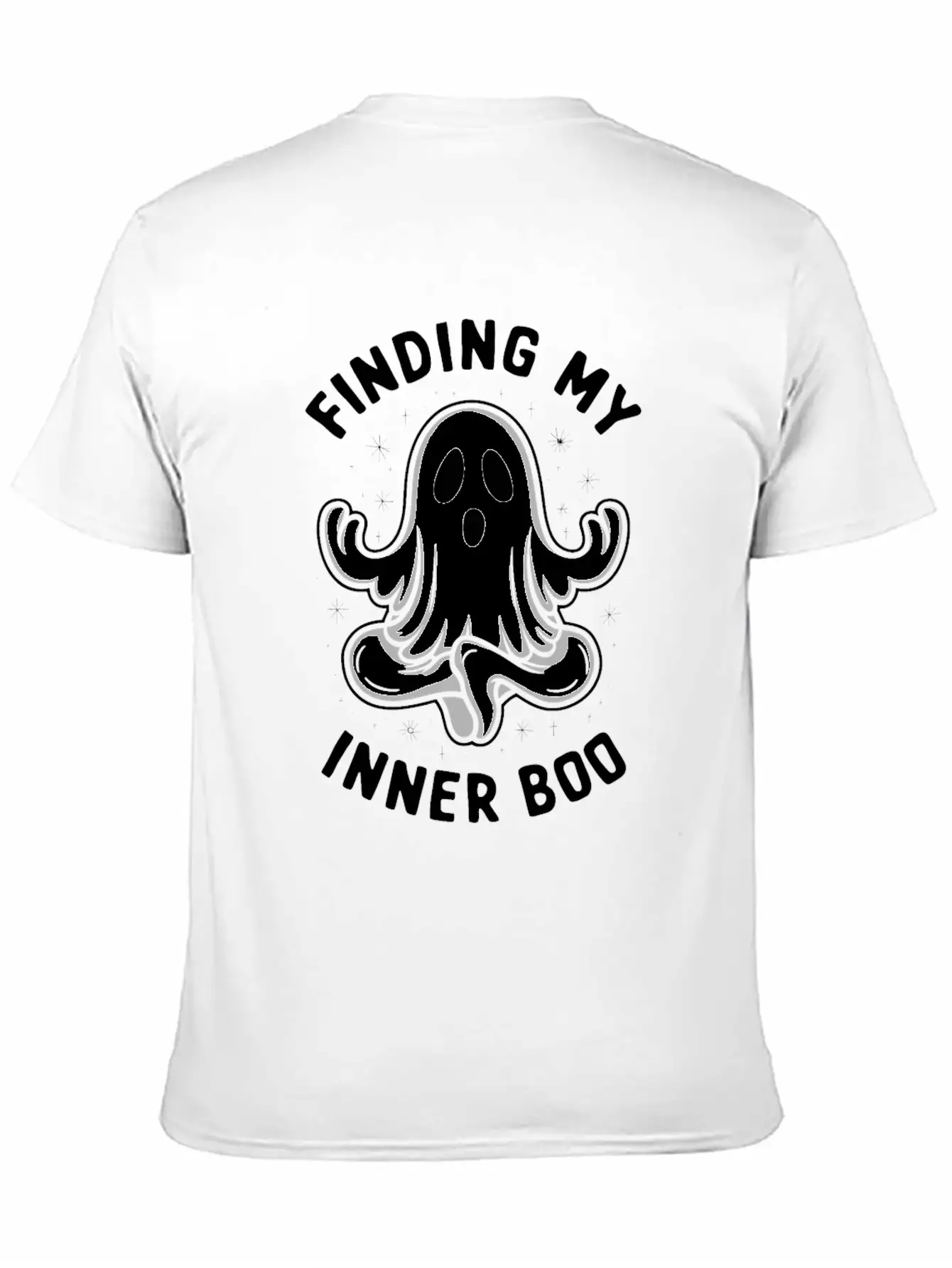 Ghost Monster Meditation Mindfulness Relaxation Comfortable Minimalist Graphic Tee – Summer Style Essential