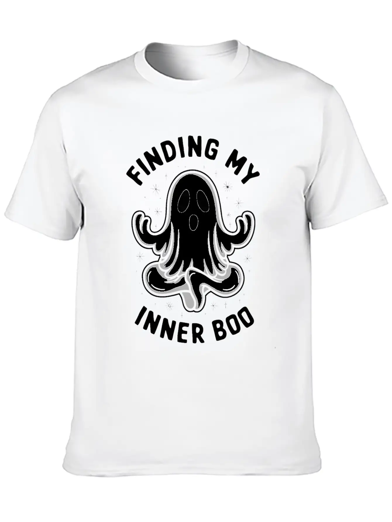 Ghost Monster Meditation Mindfulness Relaxation Comfortable Minimalist Graphic Tee – Summer Style Essential