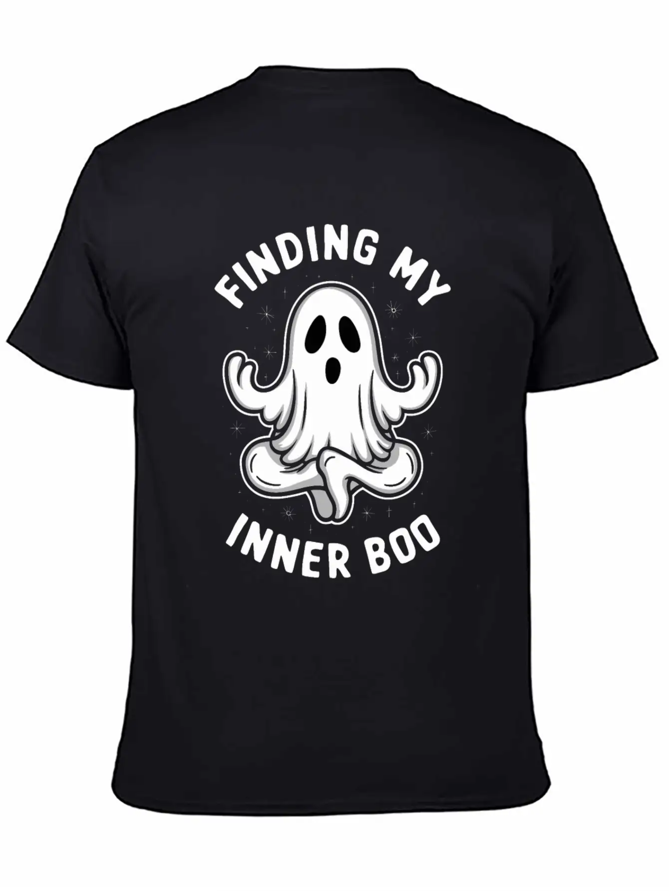 Ghost Monster Meditation Mindfulness Relaxation Comfortable Minimalist Graphic Tee – Summer Style Essential