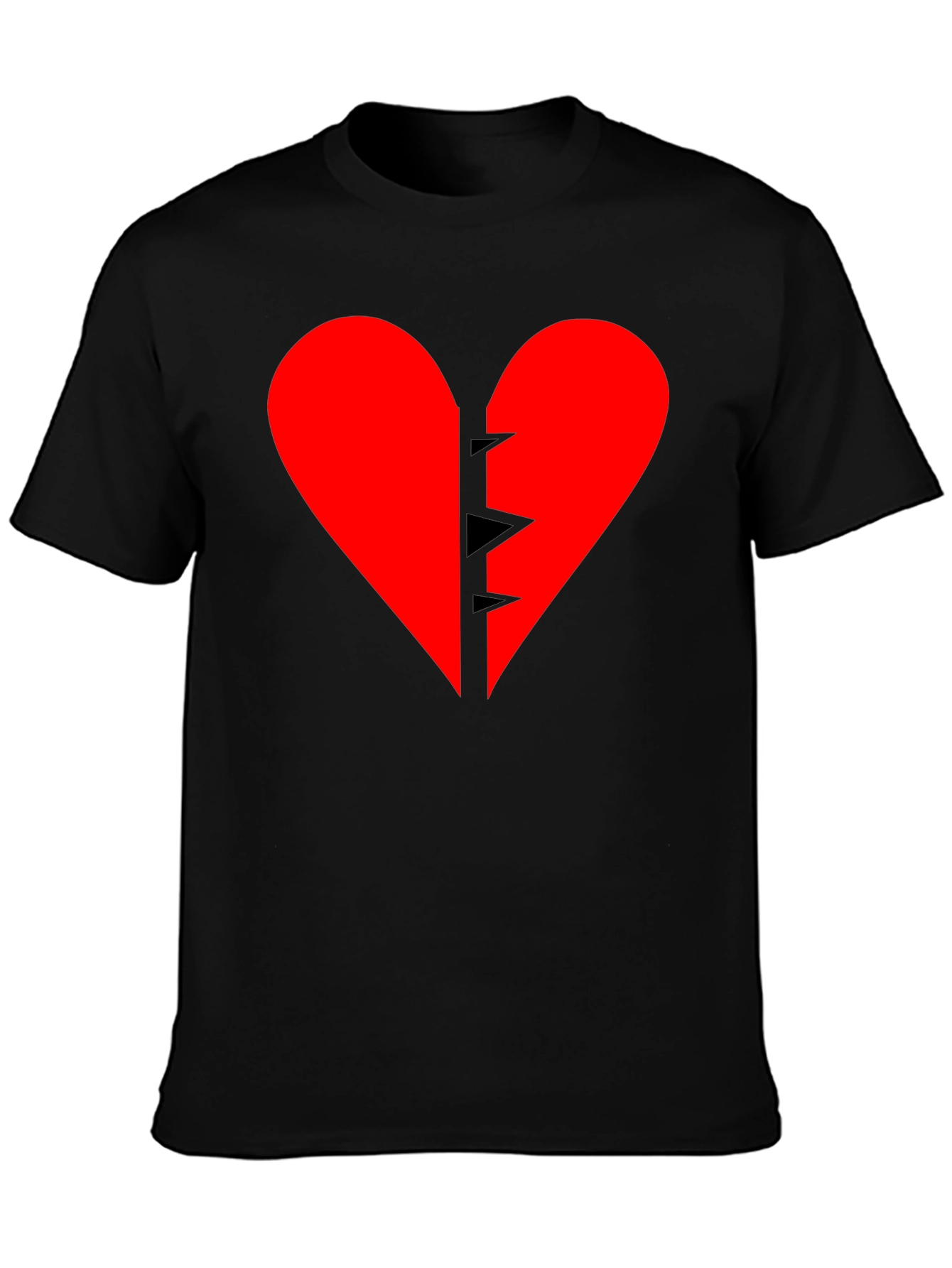 Broken Heart Graphic Tee - Black T-Shirt
