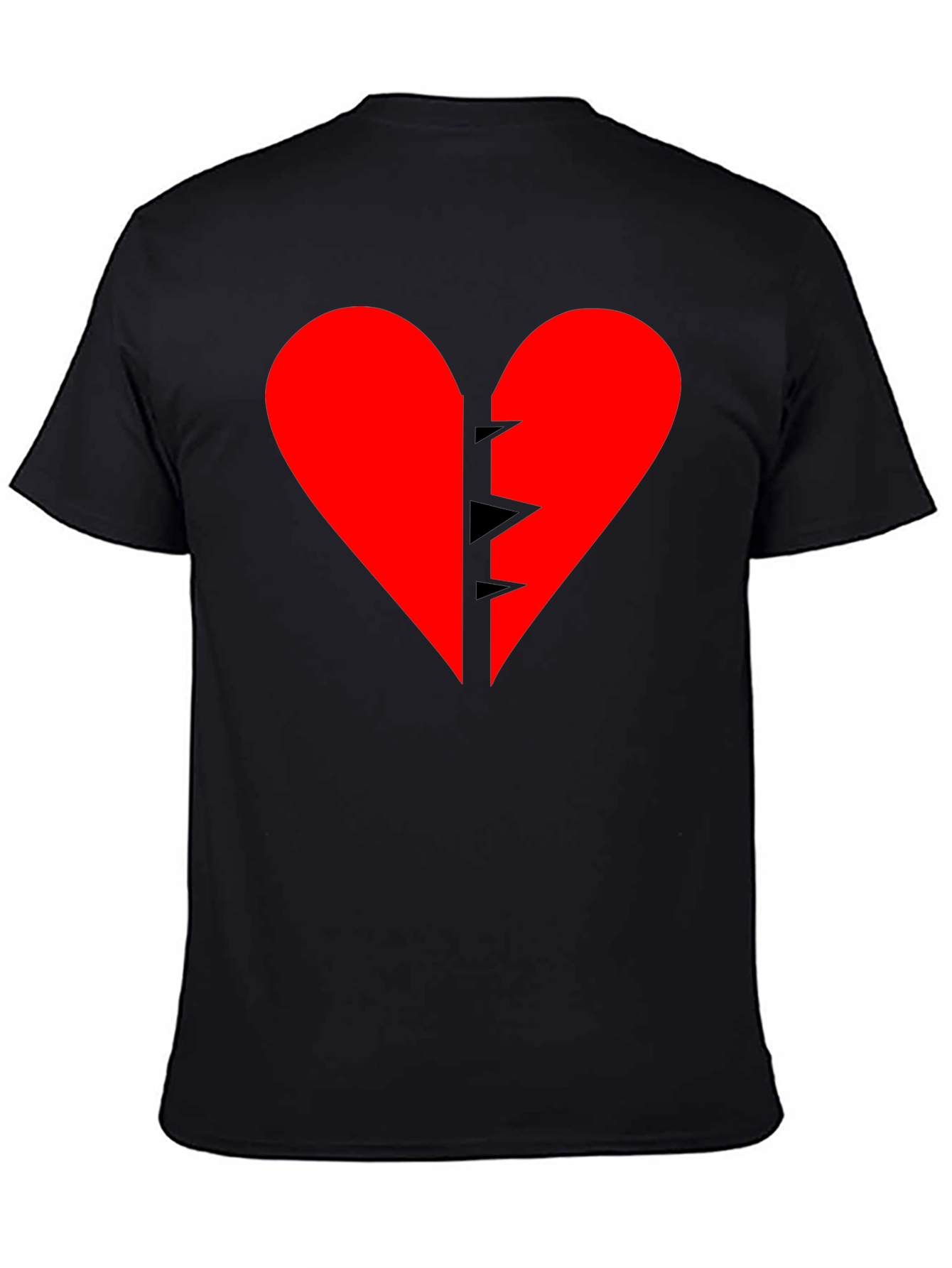 Broken Heart Graphic Tee - Black T-Shirt
