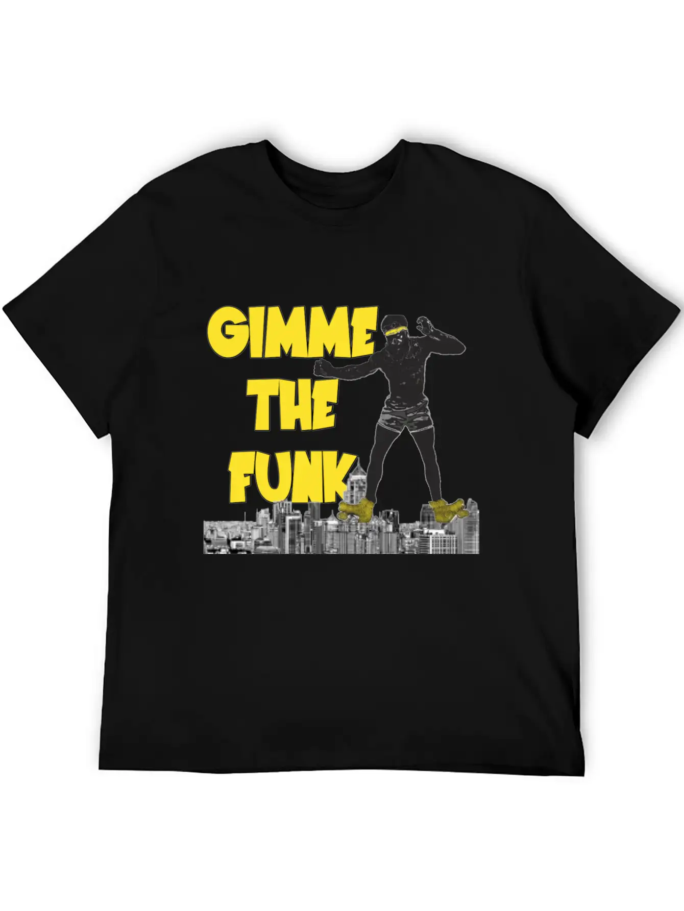 GIMME THE FUNK ROLLER Basic Graphic T-Shirt – Daily Comfort In Soft Cotton