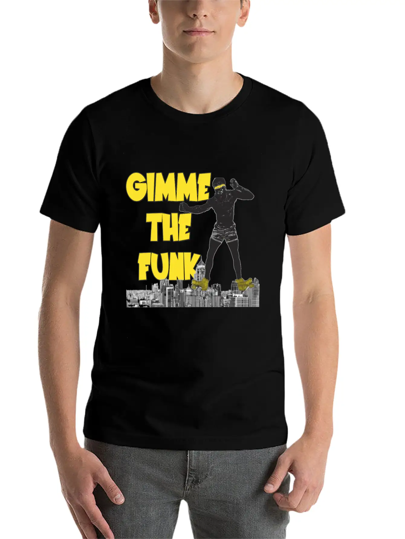 GIMME THE FUNK ROLLER Basic Graphic T-Shirt – Daily Comfort In Soft Cotton
