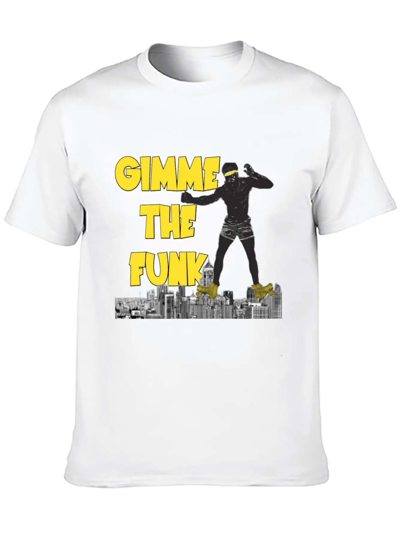 GIMME THE FUNK ROLLER Basic Graphic T-Shirt – Daily Comfort In Soft Cotton