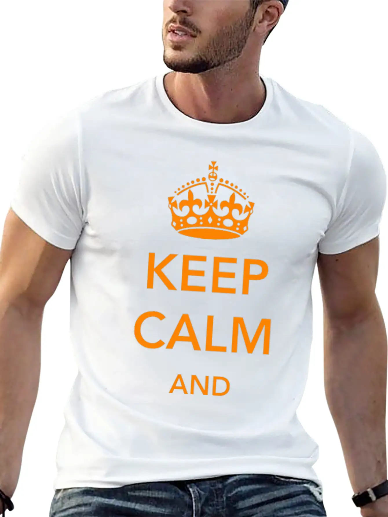 Ginger - Keep Calm And Ginger On Essential Unisex Summer Tee – Soft Cotton Casual Fit