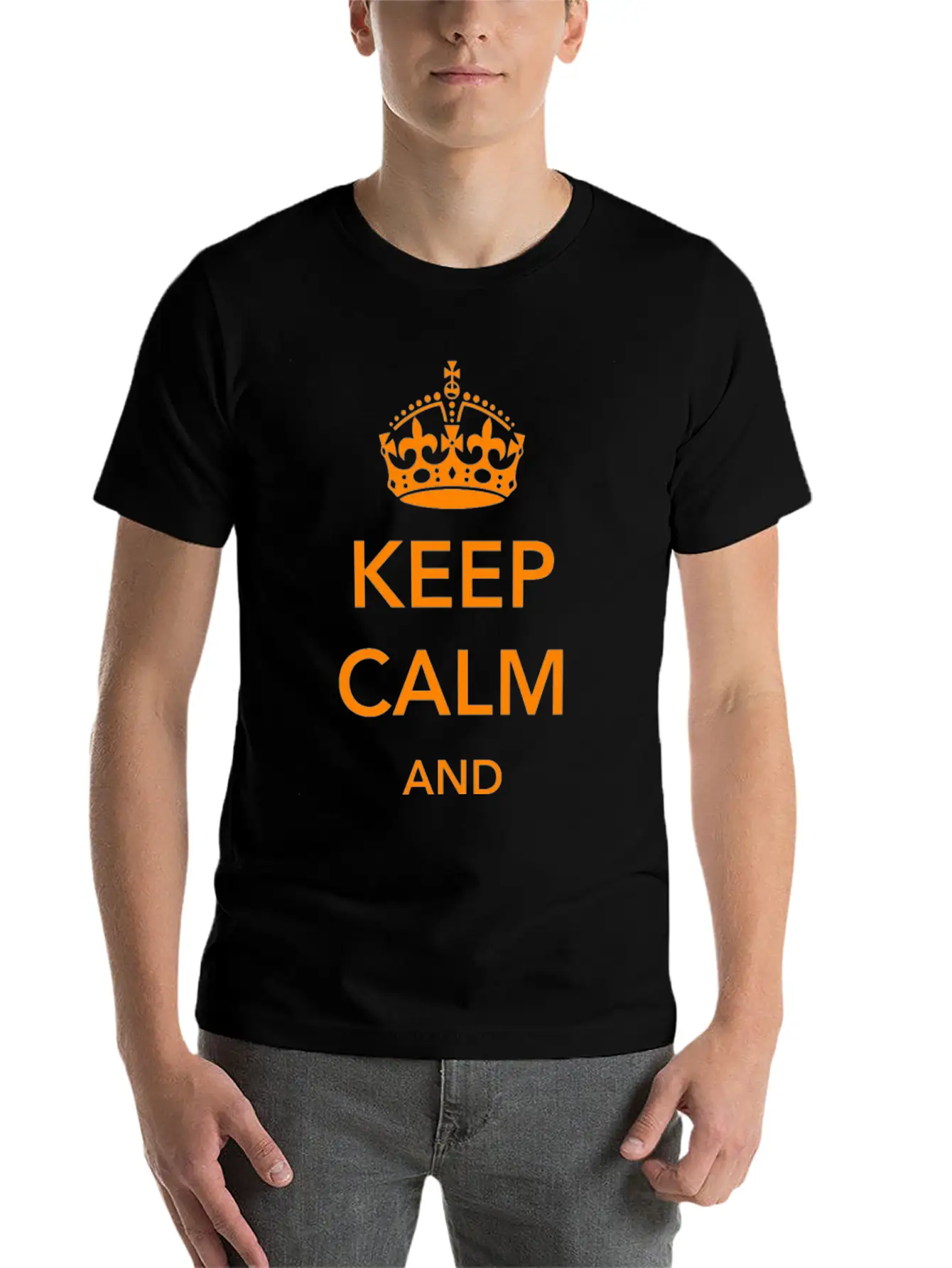 Ginger - Keep Calm And Ginger On Essential Unisex Summer Tee – Soft Cotton Casual Fit