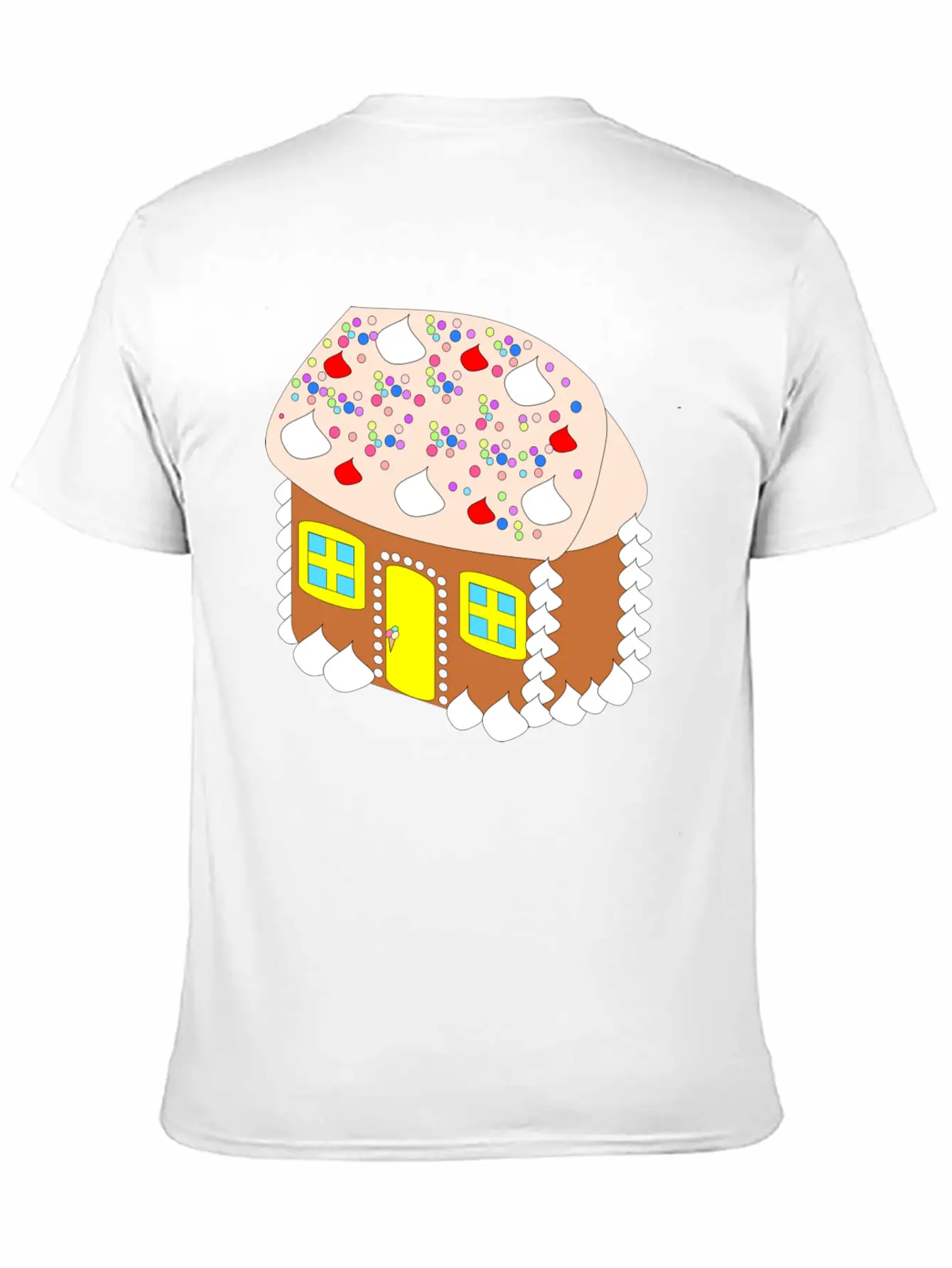 Gingerbread House Timeless Short Sleeve Tee – Comfy And Minimalist Design