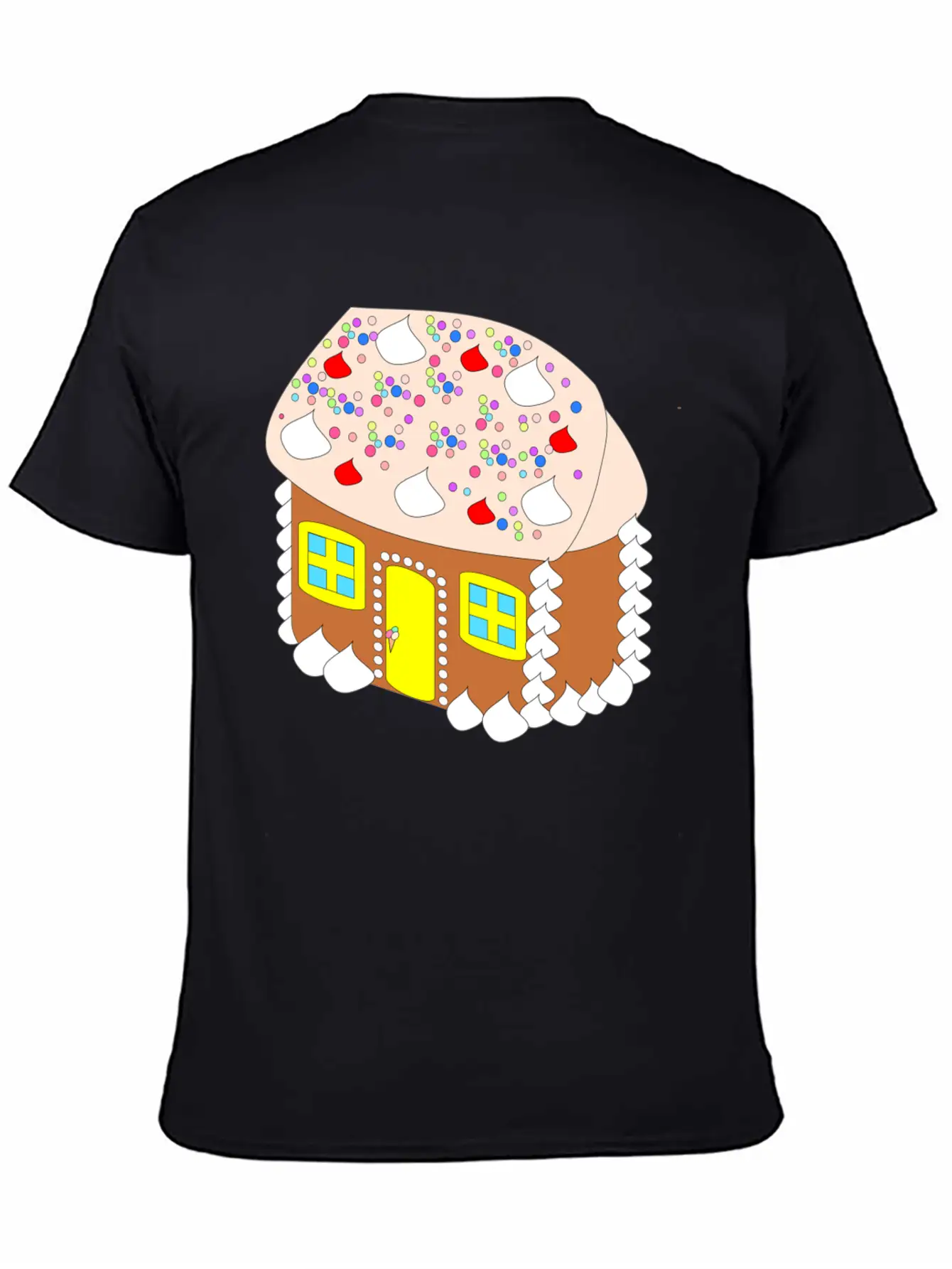 Gingerbread House Timeless Short Sleeve Tee – Comfy And Minimalist Design