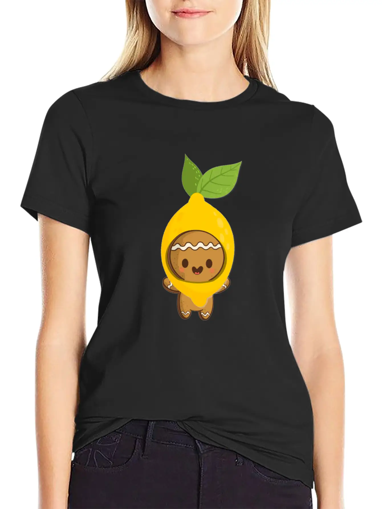 Gingerbread Kawaii Timeless Short Sleeve Tee – Comfy And Minimalist Design
