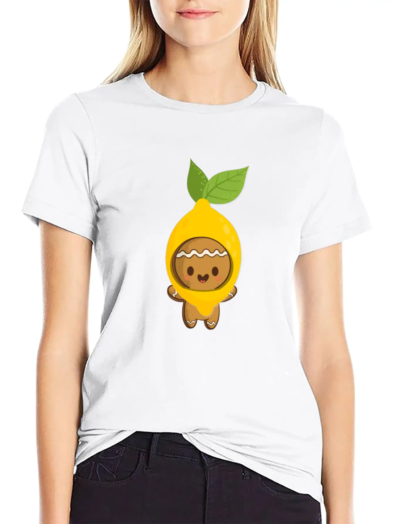 Gingerbread Kawaii Timeless Short Sleeve Tee – Comfy And Minimalist Design