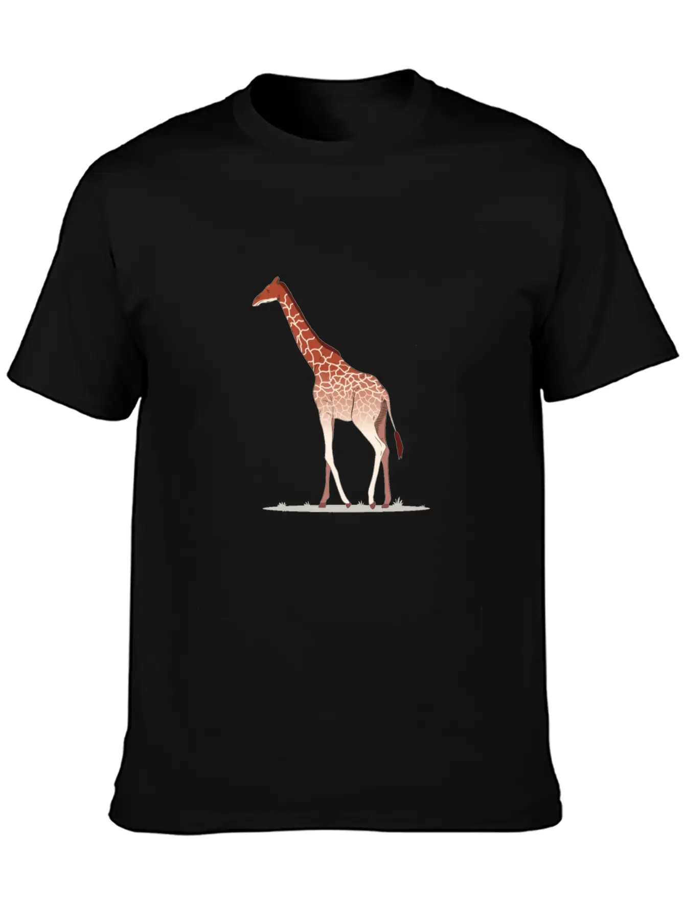 Giraffe African Wildlife Giraffe Walking Comfortable Minimalist Graphic Tee – Summer Style Essential