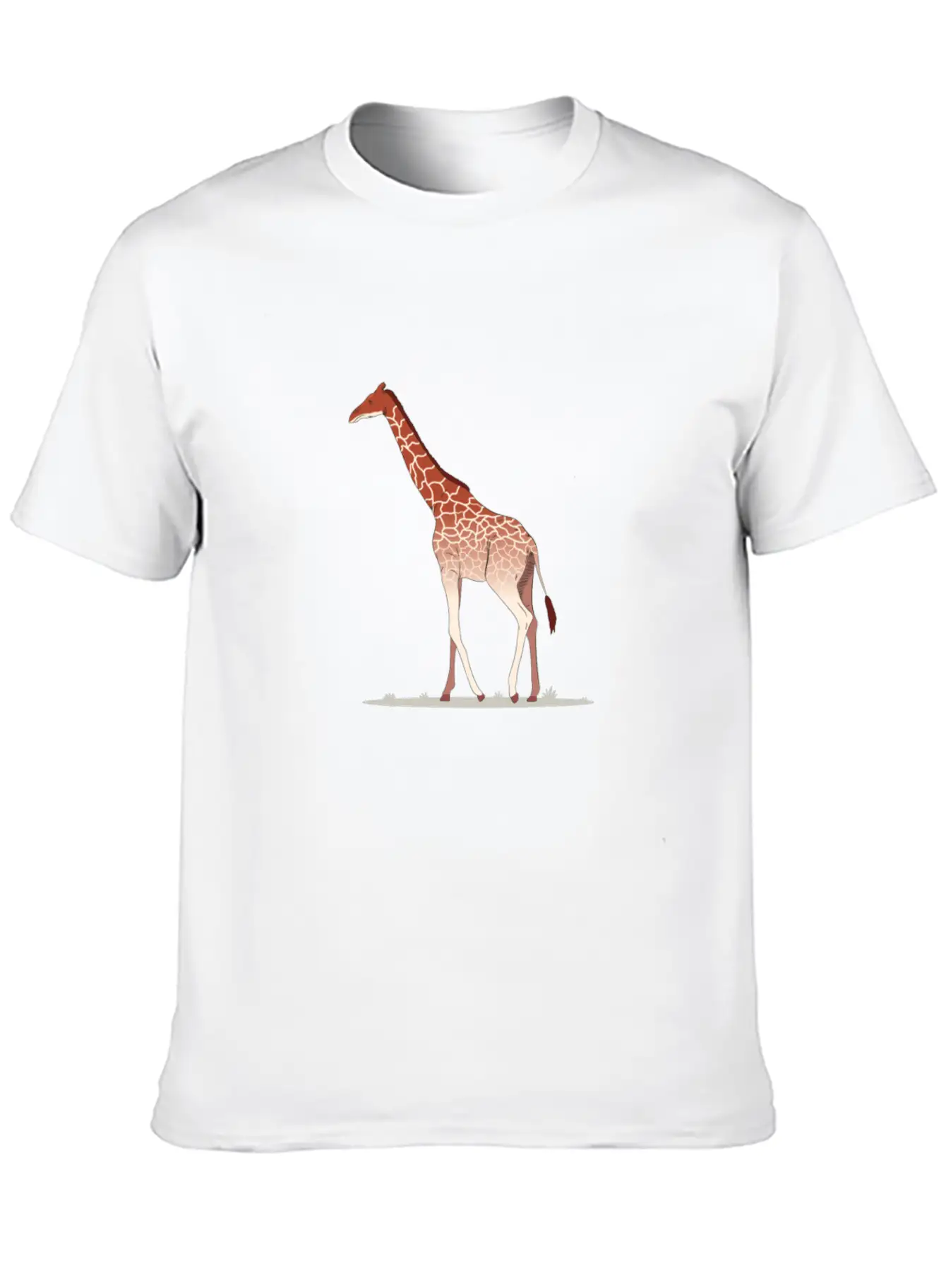 Giraffe African Wildlife Giraffe Walking Comfortable Minimalist Graphic Tee – Summer Style Essential