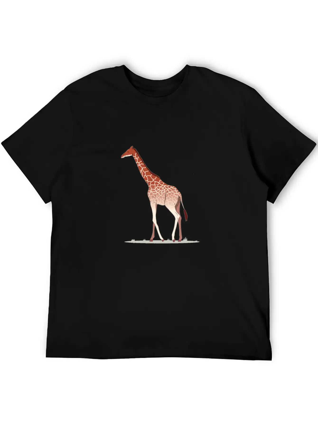 Giraffe African Wildlife Giraffe Walking Comfortable Minimalist Graphic Tee – Summer Style Essential