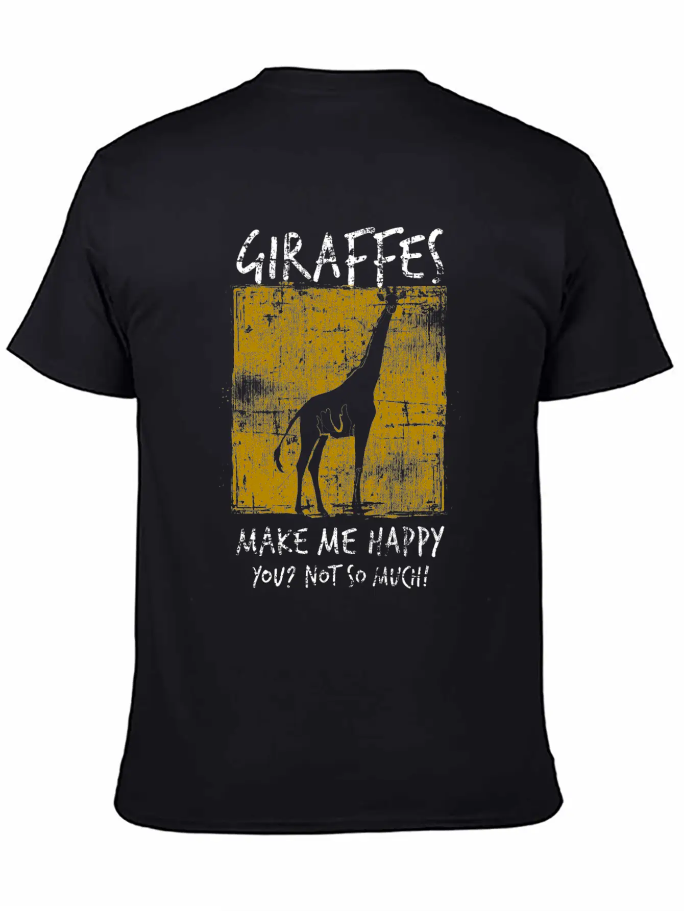 Giraffe Comfortable Minimalist Graphic Tee – Summer Style Essential