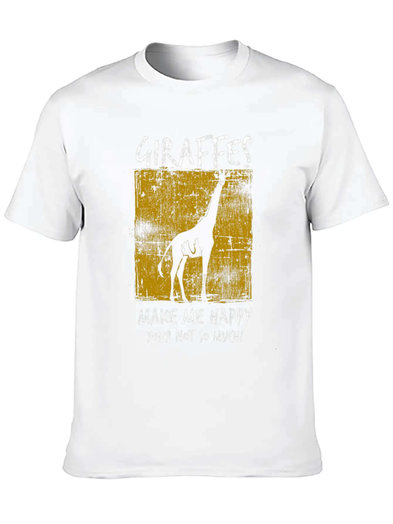 Giraffe Comfortable Minimalist Graphic Tee – Summer Style Essential