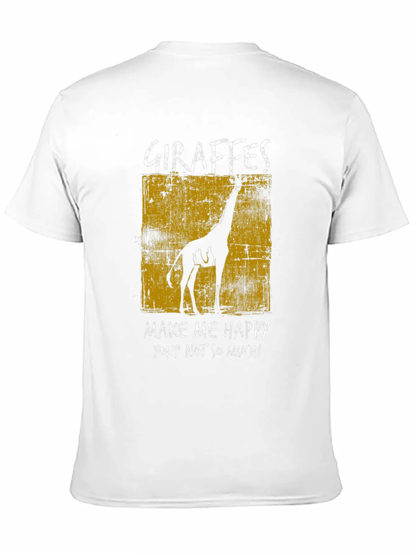 Giraffe Comfortable Minimalist Graphic Tee – Summer Style Essential