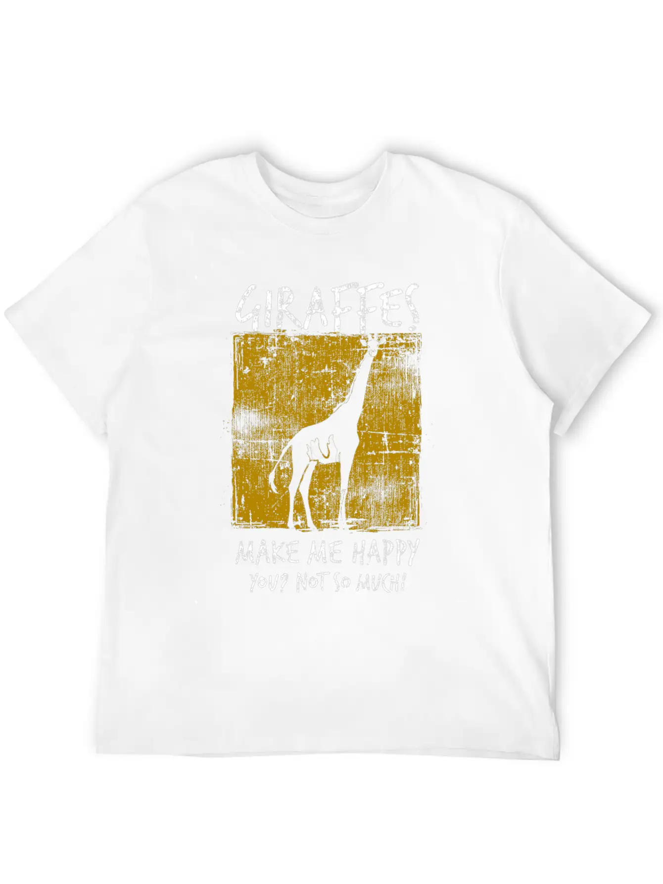 Giraffe Comfortable Minimalist Graphic Tee – Summer Style Essential