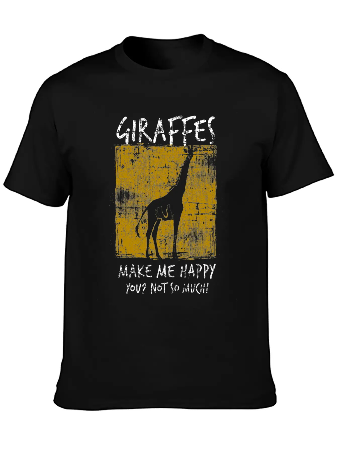 Giraffe Comfortable Minimalist Graphic Tee – Summer Style Essential