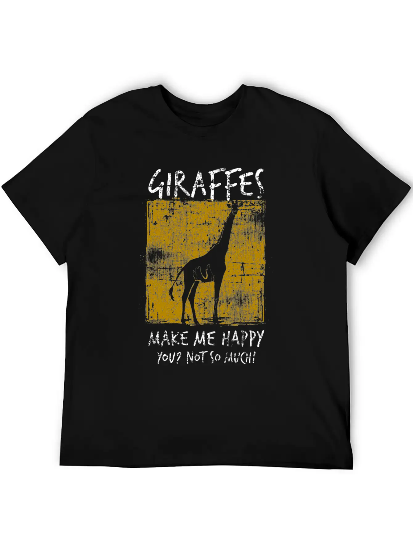Giraffe Comfortable Minimalist Graphic Tee – Summer Style Essential