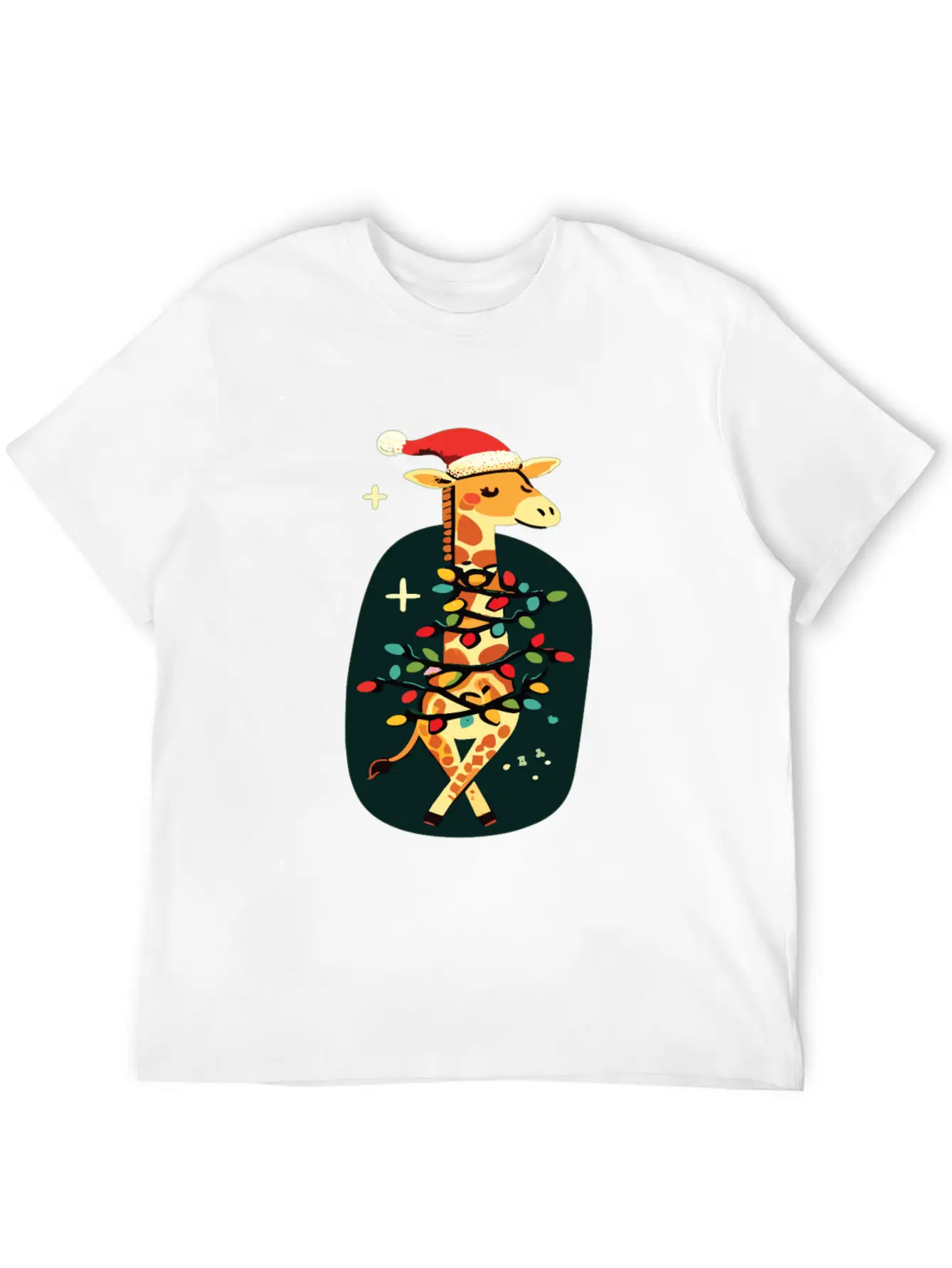 Giraffe Giraffe Christmas Africa Animals Comfortable Minimalist Graphic Tee – Summer Style Essential
