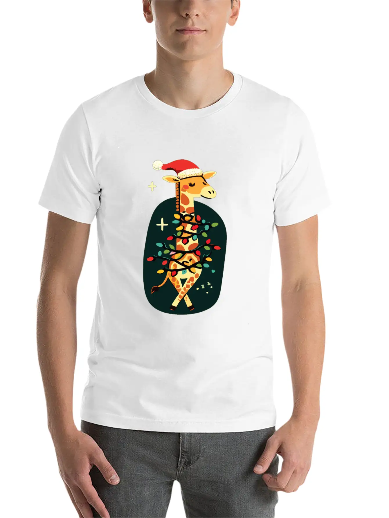 Giraffe Giraffe Christmas Africa Animals Comfortable Minimalist Graphic Tee – Summer Style Essential