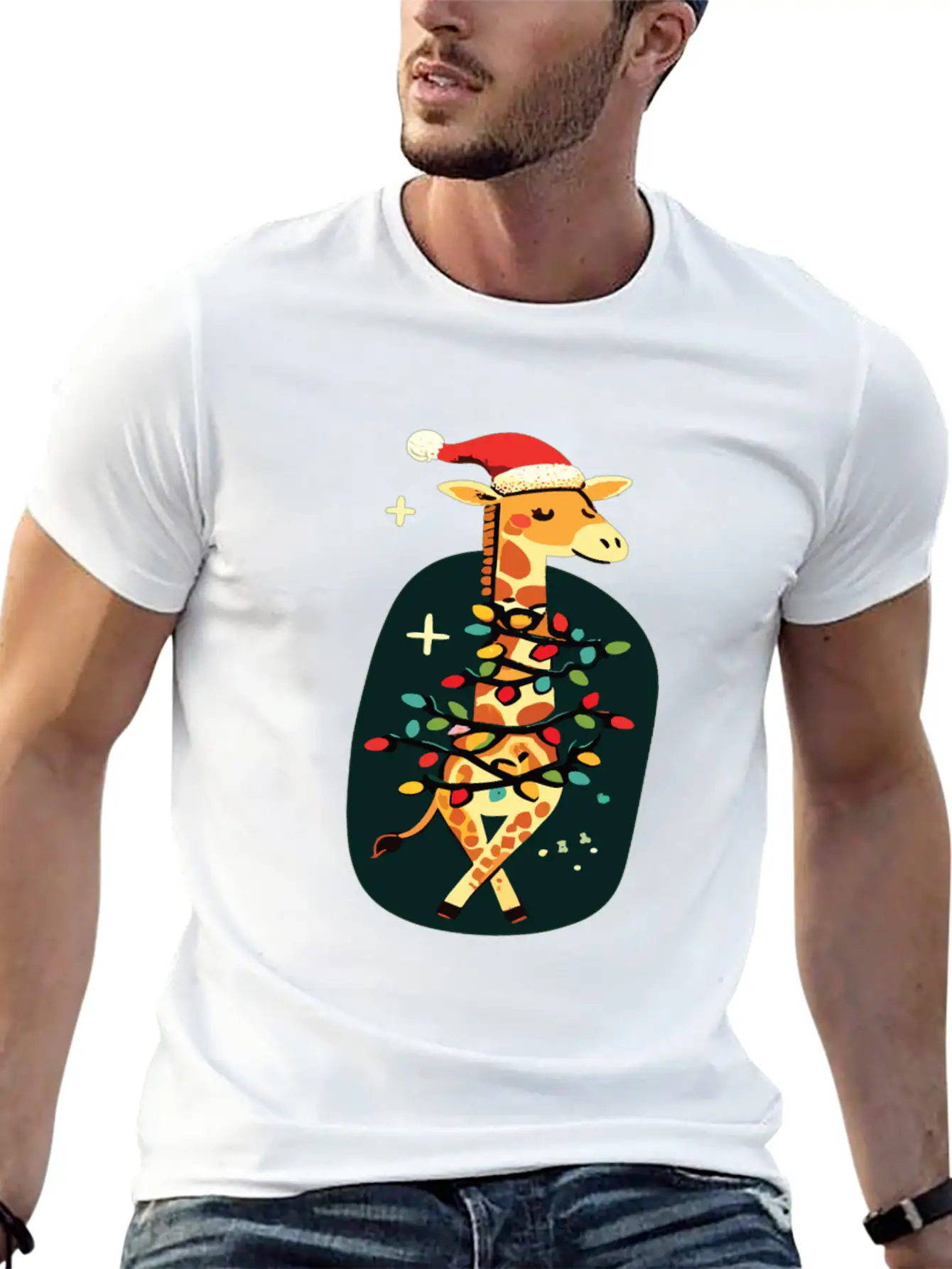 Giraffe Giraffe Christmas Africa Animals Comfortable Minimalist Graphic Tee – Summer Style Essential
