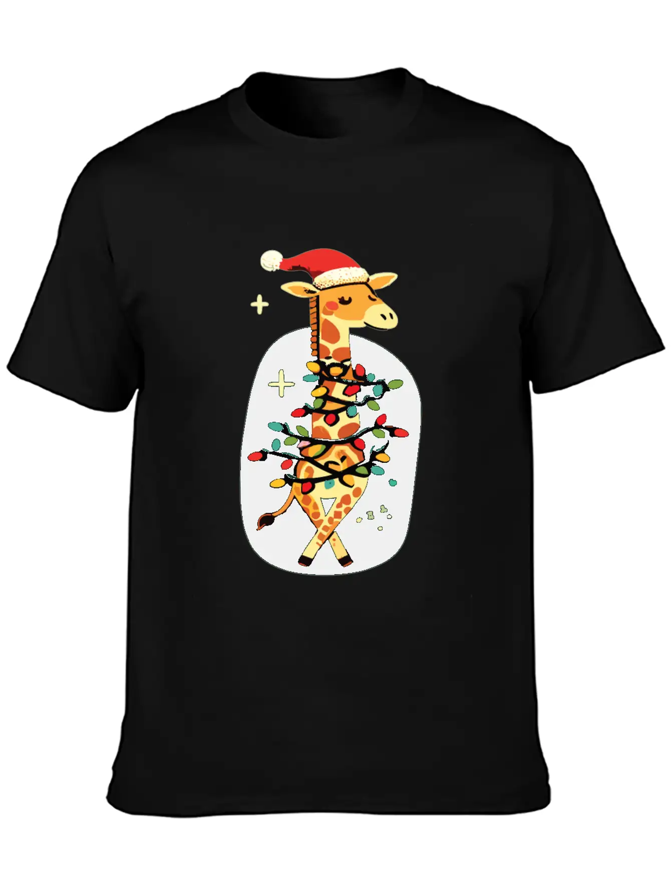 Giraffe Giraffe Christmas Africa Animals Comfortable Minimalist Graphic Tee – Summer Style Essential