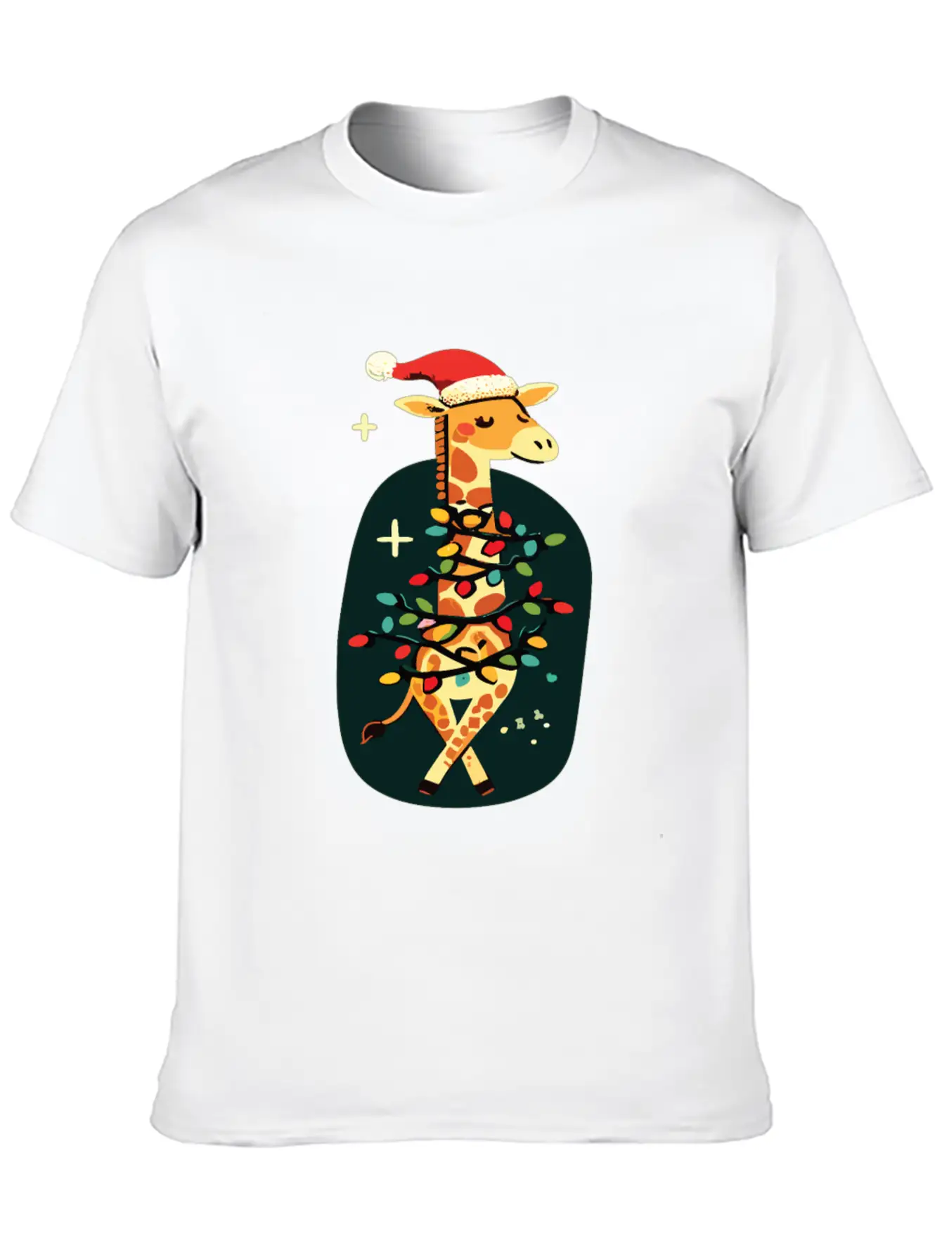 Giraffe Giraffe Christmas Africa Animals Comfortable Minimalist Graphic Tee – Summer Style Essential