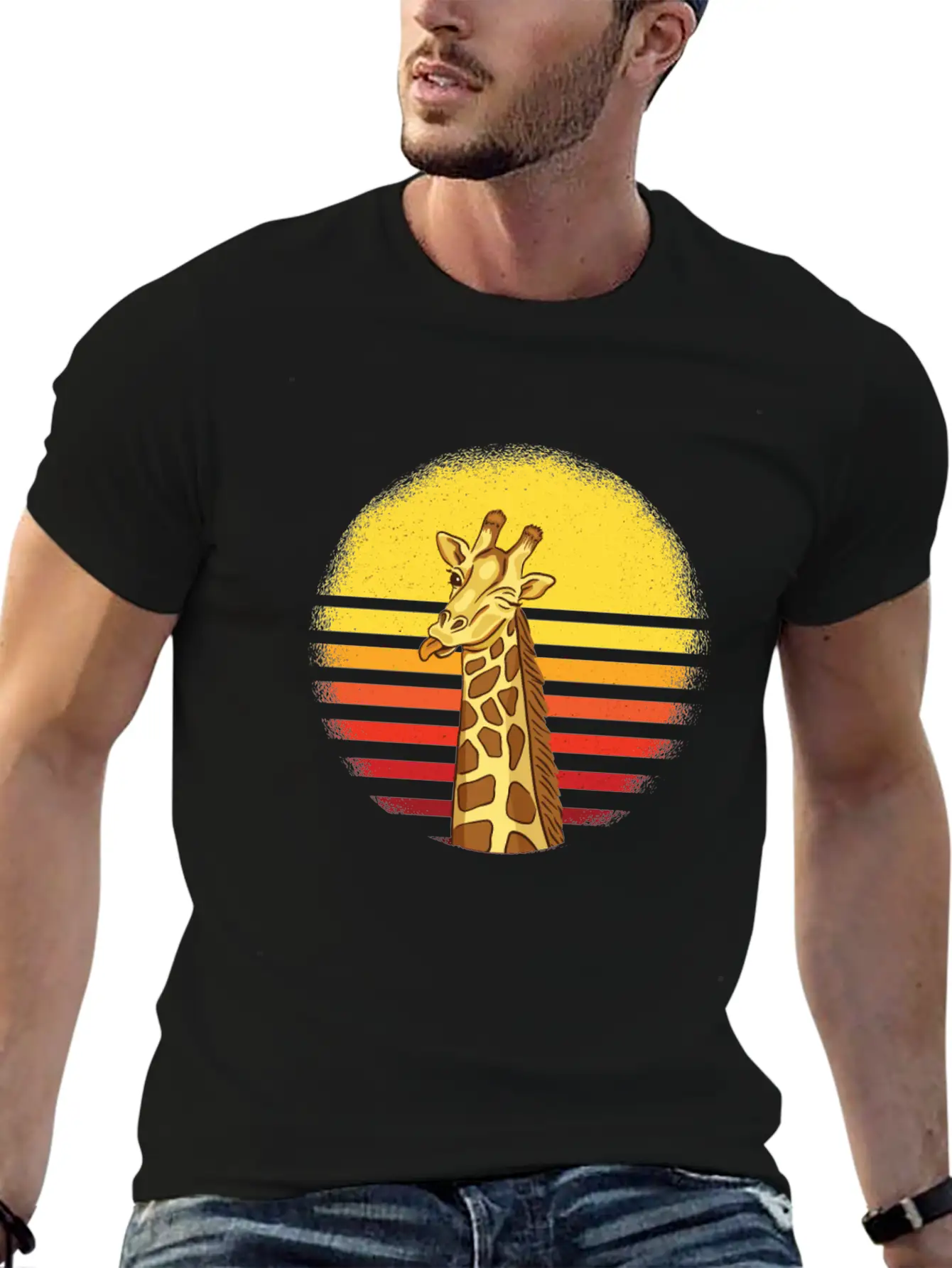 Giraffe Giraffes Africa Gift Idea Essential Unisex Summer Tee – Soft Cotton Casual Fit