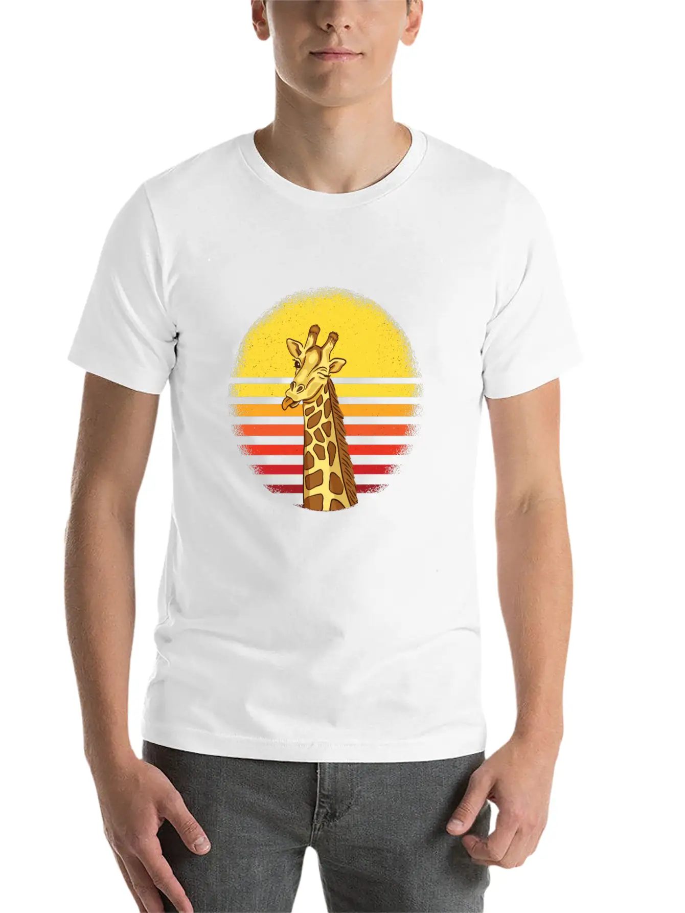 Giraffe Giraffes Africa Gift Idea Essential Unisex Summer Tee – Soft Cotton Casual Fit