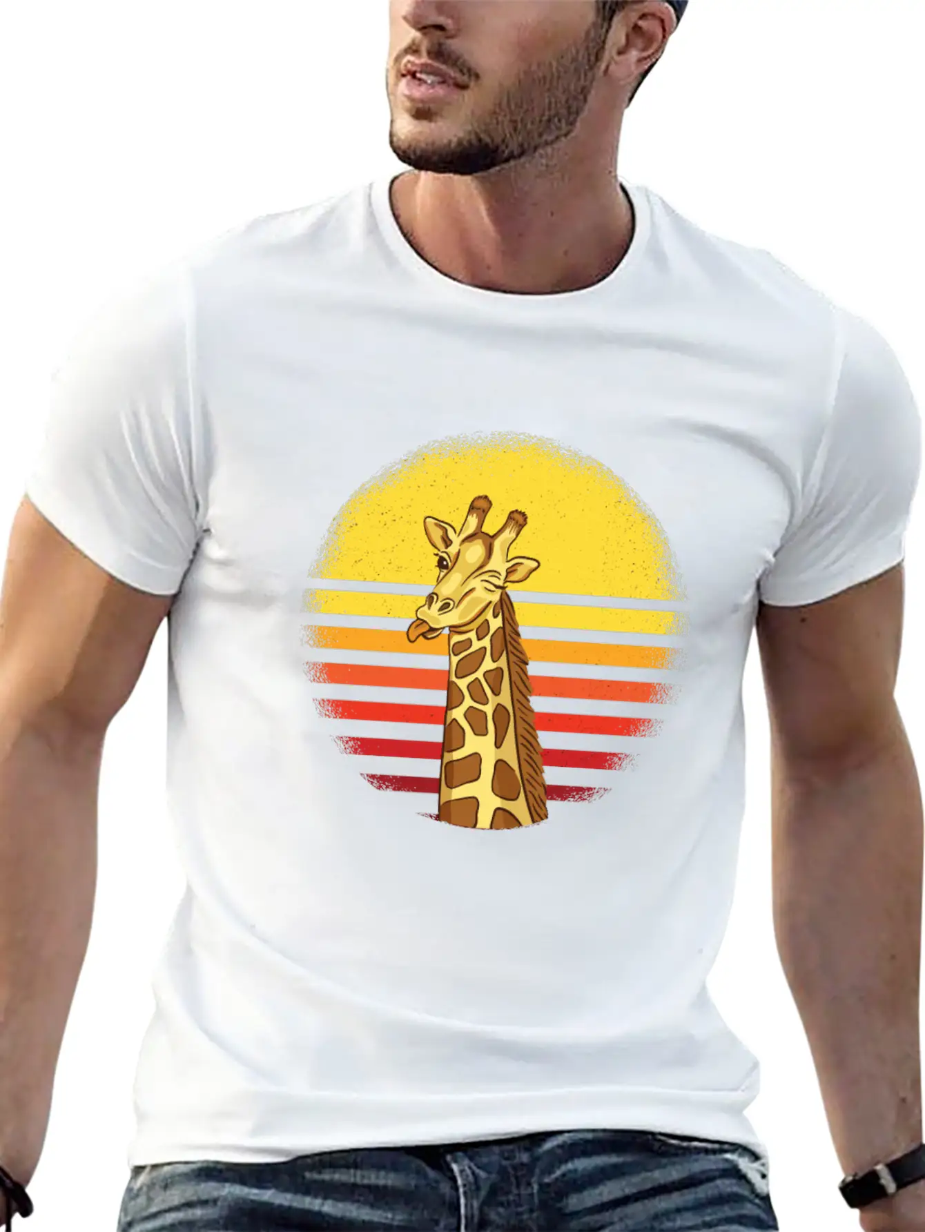 Giraffe Giraffes Africa Gift Idea Essential Unisex Summer Tee – Soft Cotton Casual Fit