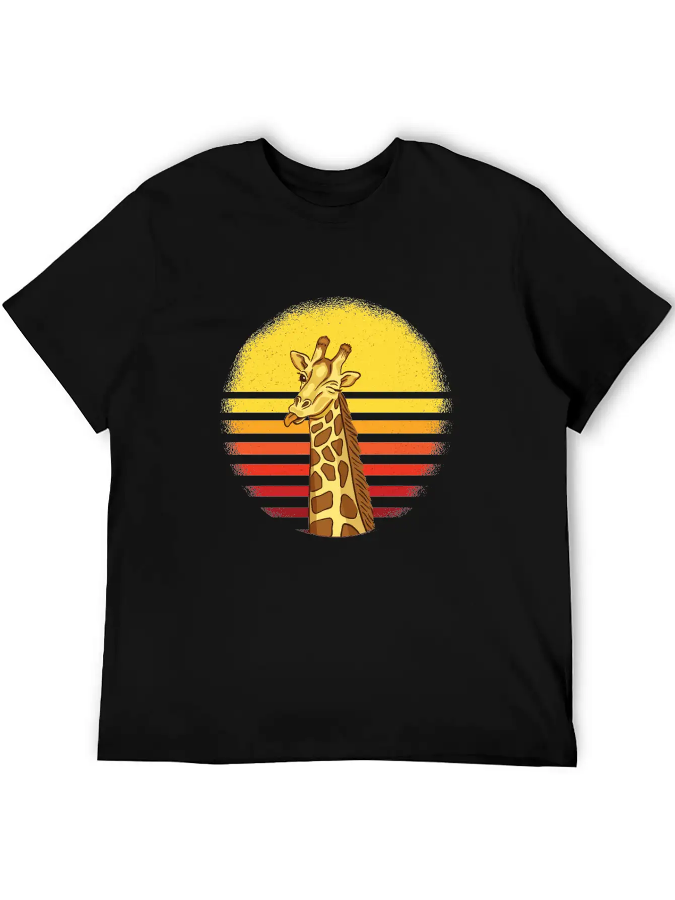 Giraffe Giraffes Africa Gift Idea Unisex Short Sleeve Soft Cotton T-Shirt – Casual Everyday Wear