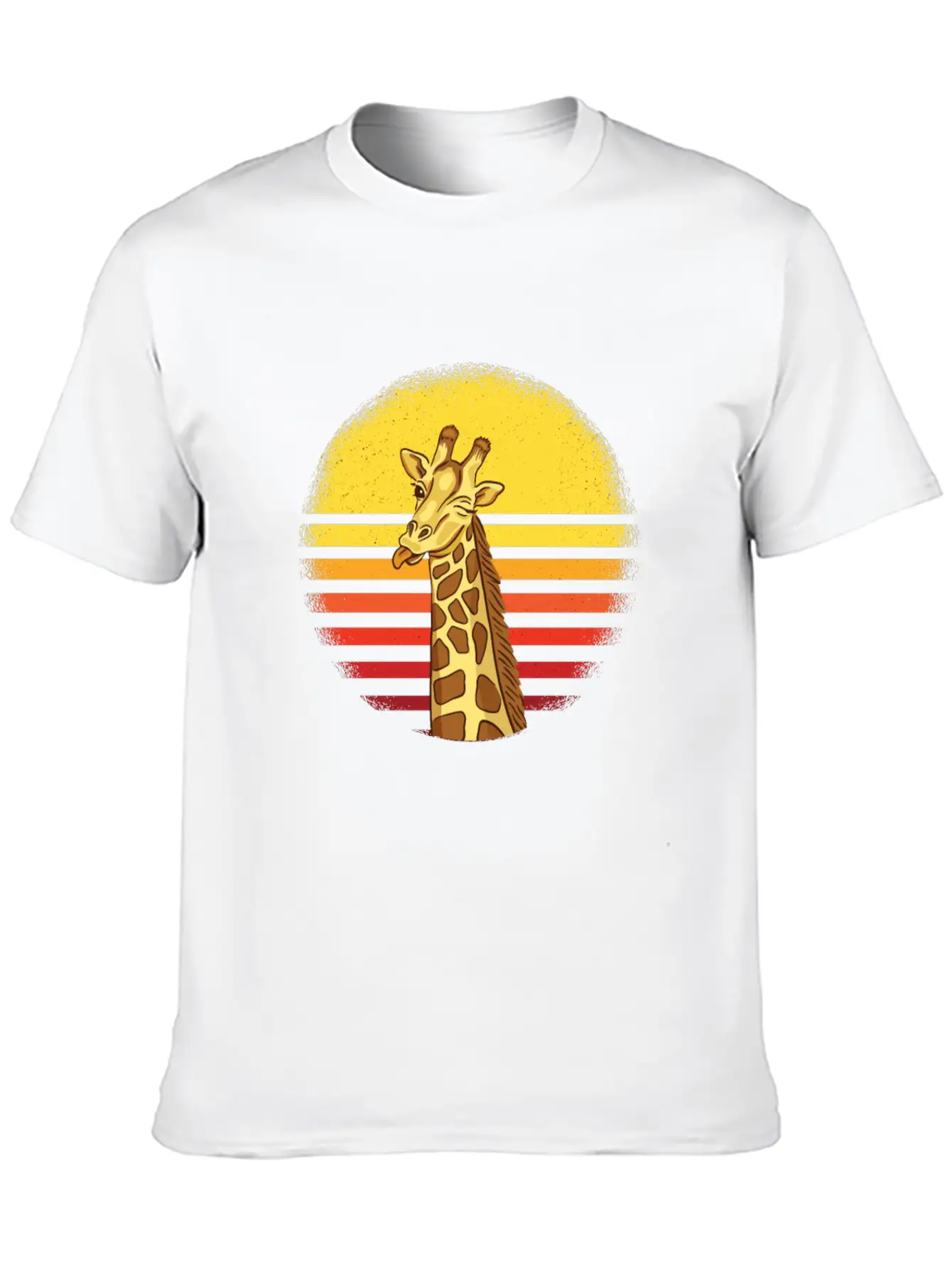 Giraffe Giraffes Africa Gift Idea Unisex Short Sleeve Soft Cotton T-Shirt – Casual Everyday Wear