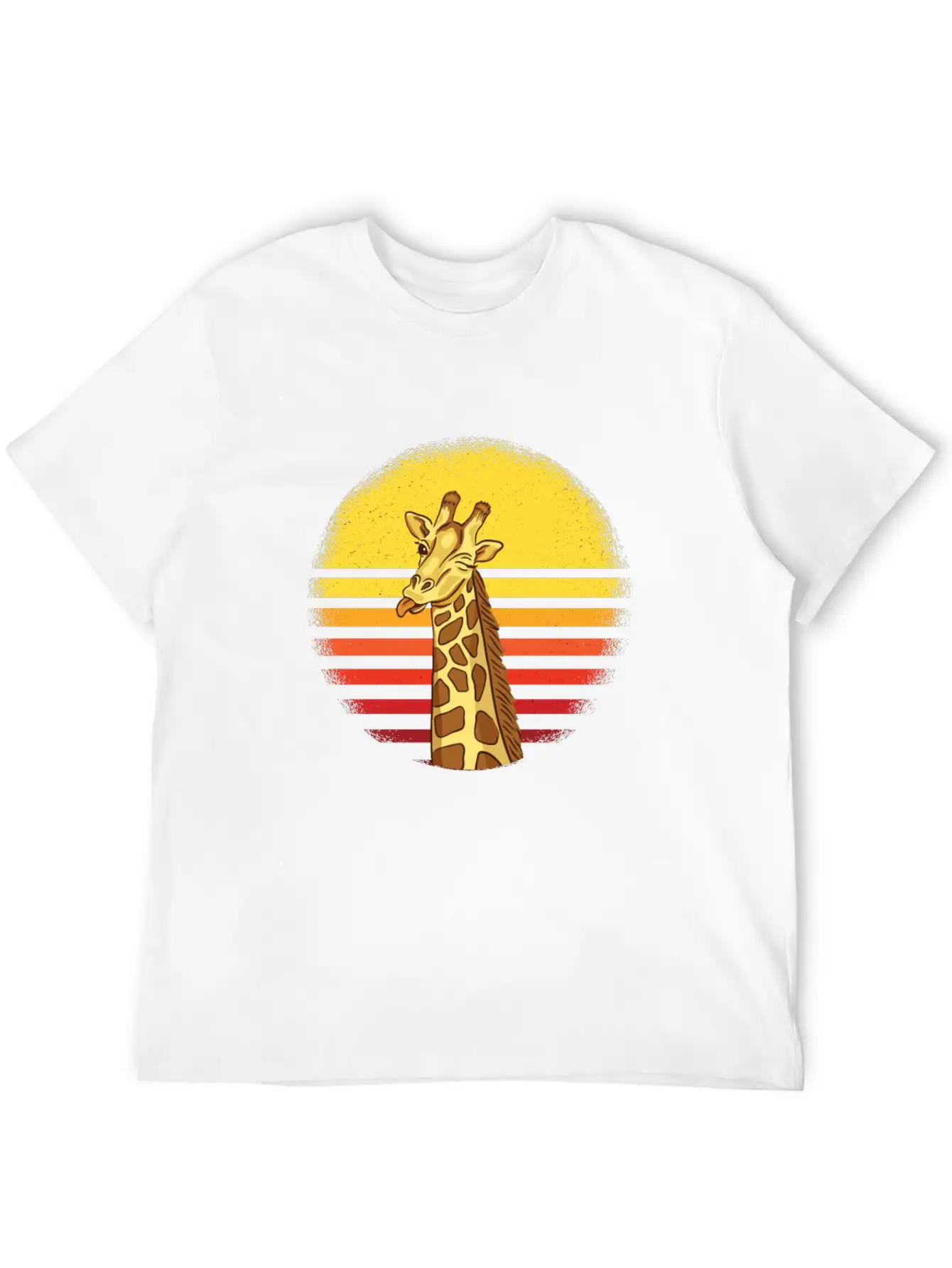 Giraffe Giraffes Africa Gift Idea Unisex Short Sleeve Soft Cotton T-Shirt – Casual Everyday Wear