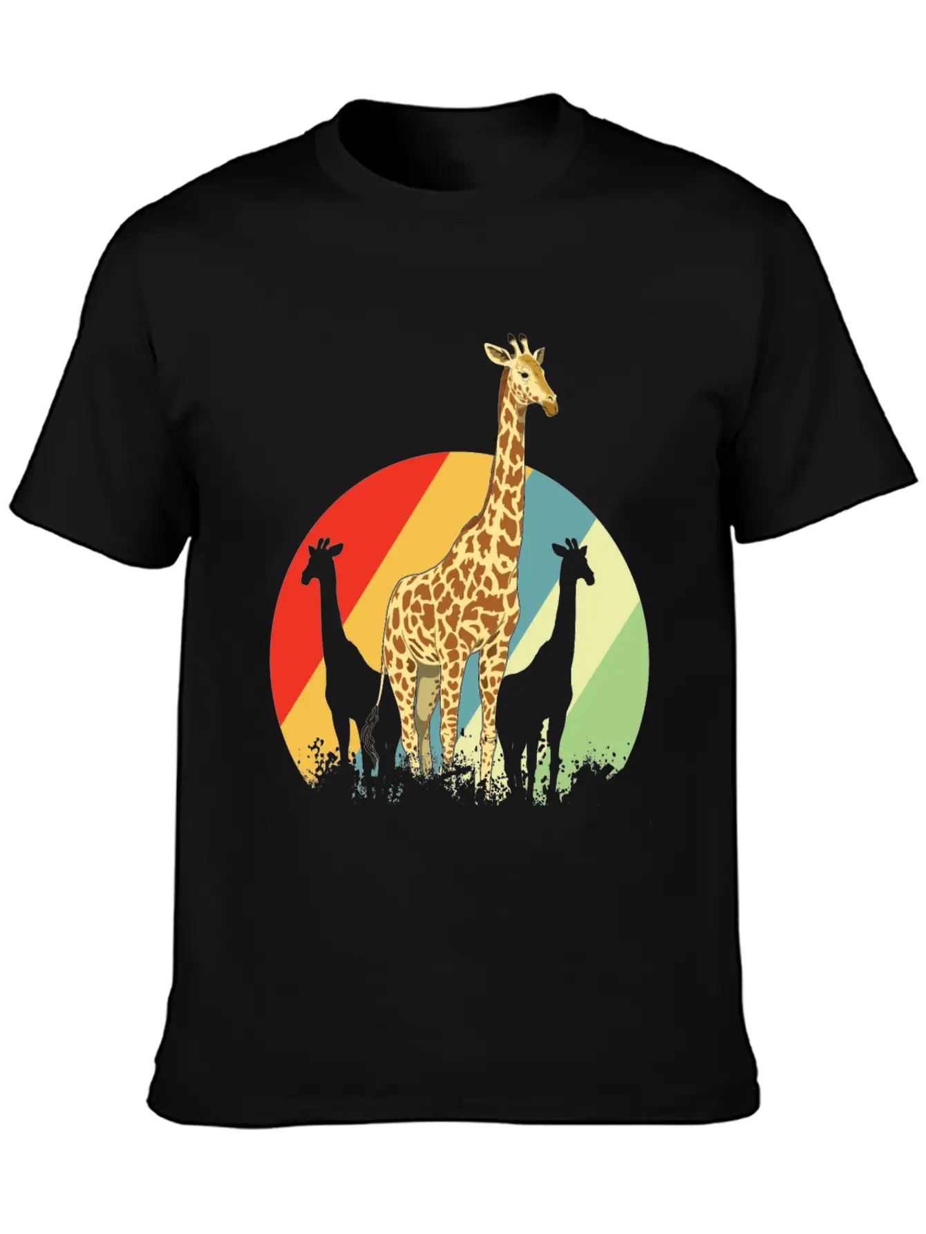 Giraffe Safari Giraffes Animal Africa Gift Animals Unisex Short Sleeve Soft Cotton T-Shirt – Casual Everyday Wear