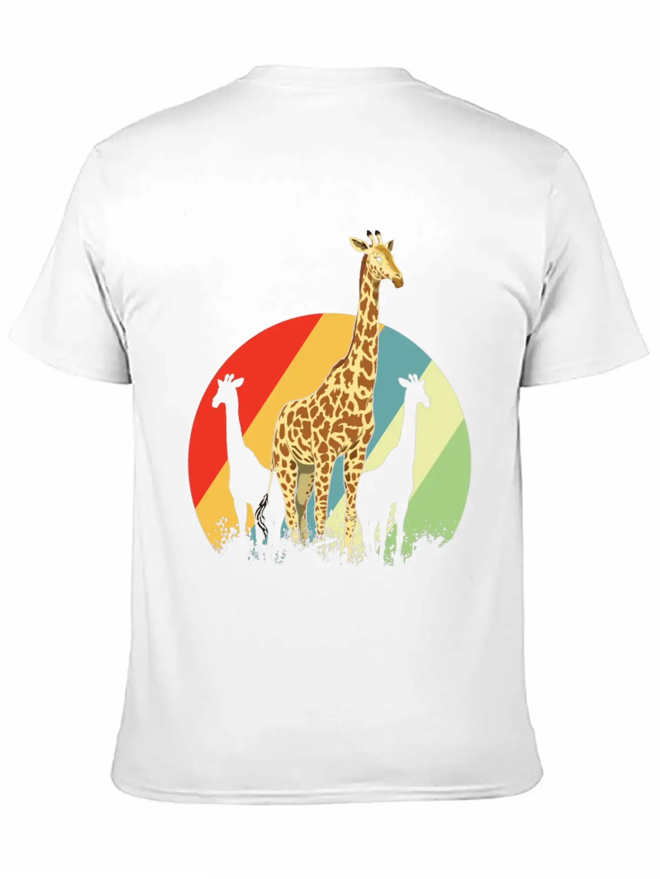 Giraffe Safari Giraffes Animal Africa Gift Animals Unisex Short Sleeve Soft Cotton T-Shirt – Casual Everyday Wear
