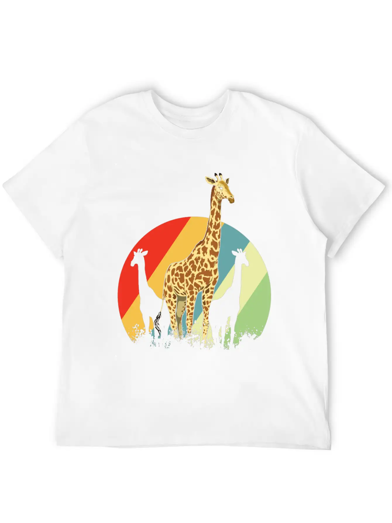 Giraffe Safari Giraffes Animal Africa Gift Animals Unisex Short Sleeve Soft Cotton T-Shirt – Casual Everyday Wear