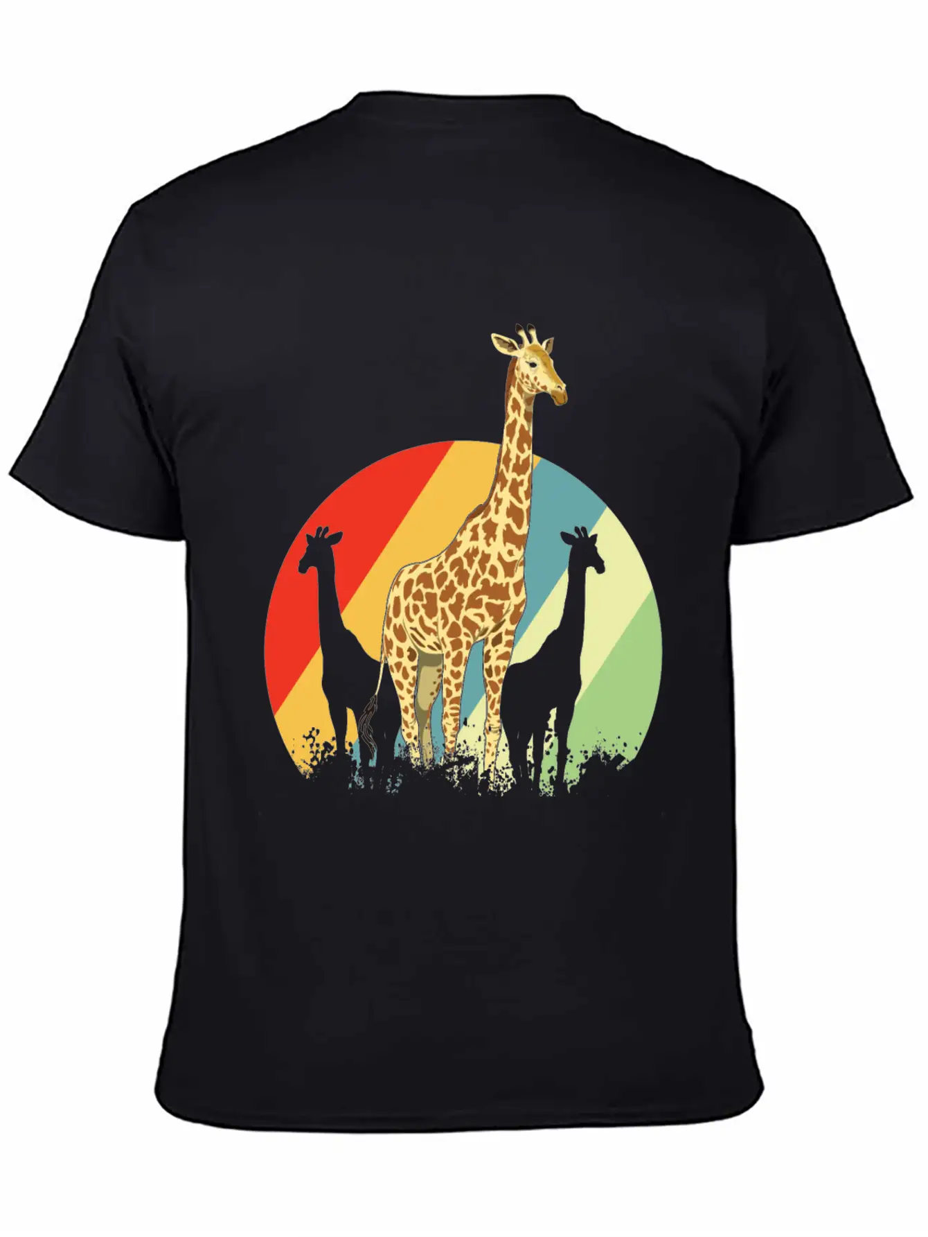 Giraffe Safari Giraffes Animal Africa Gift Animals Unisex Short Sleeve Soft Cotton T-Shirt – Casual Everyday Wear
