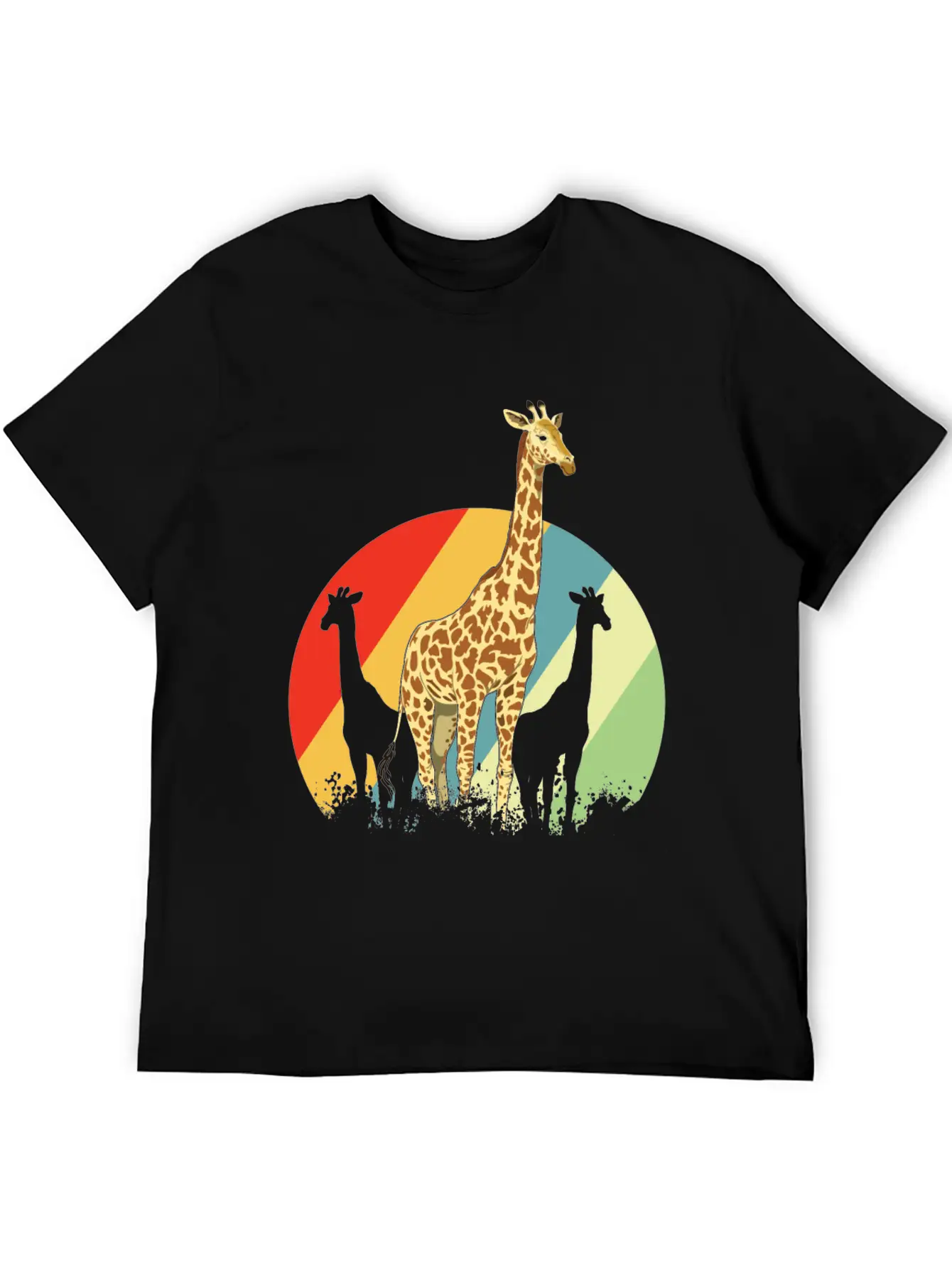Giraffe Safari Giraffes Animal Africa Gift Animals Unisex Short Sleeve Soft Cotton T-Shirt – Casual Everyday Wear