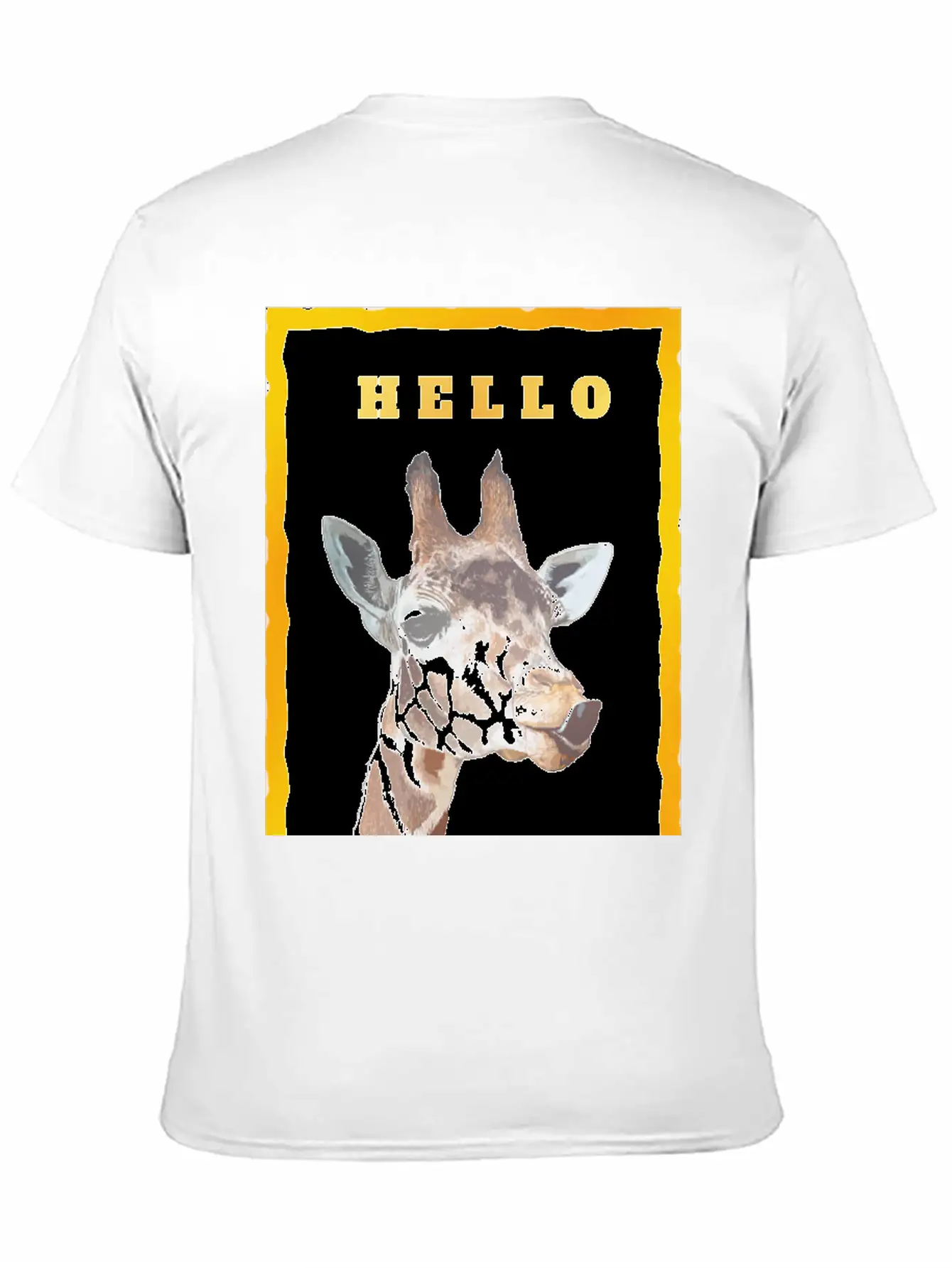 Giraffe Unisex Short Sleeve Soft Cotton T-Shirt – Casual Everyday Wear