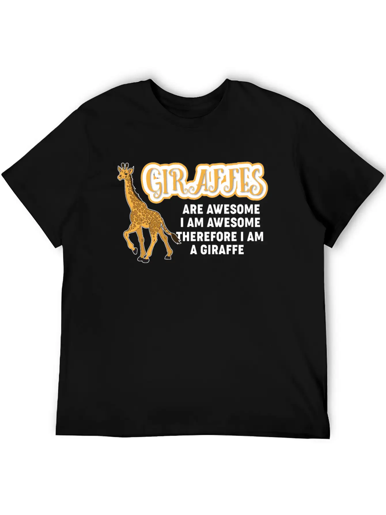 Giraffes Are Awesome Stylish Everyday T-Shirt – Unisex Basic Cotton Tee