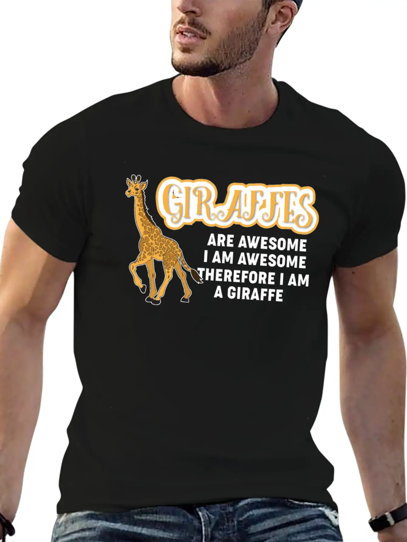 Giraffes Are Awesome Stylish Everyday T-Shirt – Unisex Basic Cotton Tee