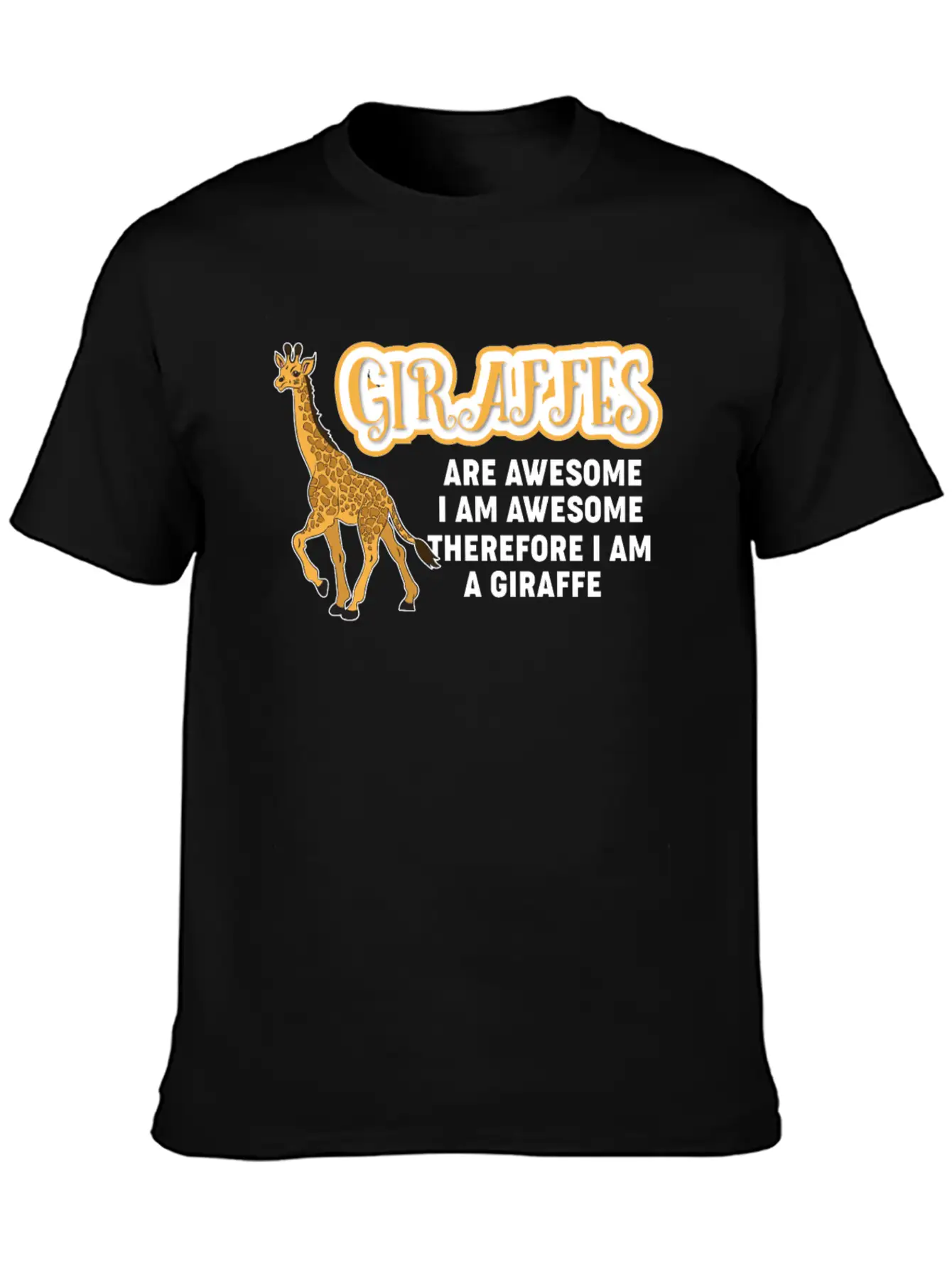 Giraffes Are Awesome Stylish Everyday T-Shirt – Unisex Basic Cotton Tee
