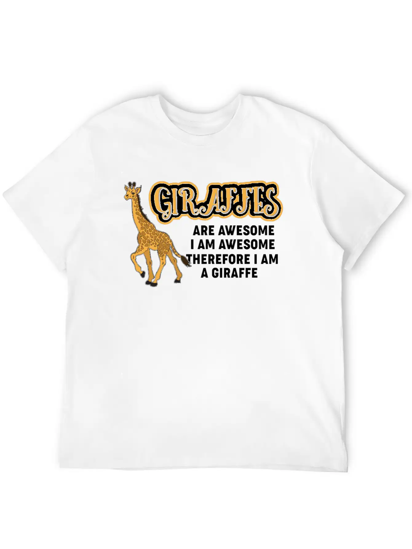 Giraffes Are Awesome Stylish Everyday T-Shirt – Unisex Basic Cotton Tee