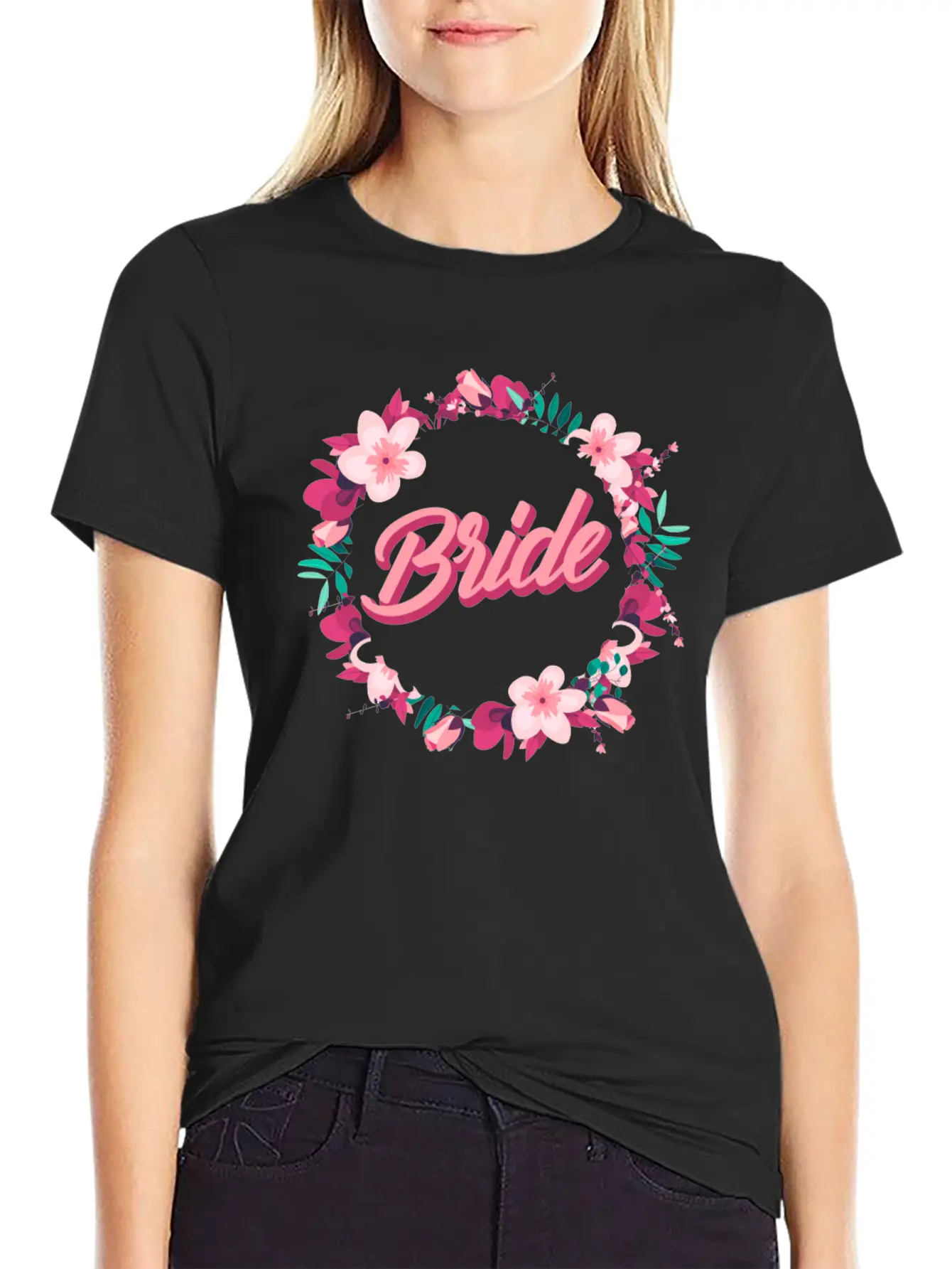 Girl Bride Bachelorette Marriage Gift Stylish Everyday T-Shirt – Unisex Basic Cotton Tee