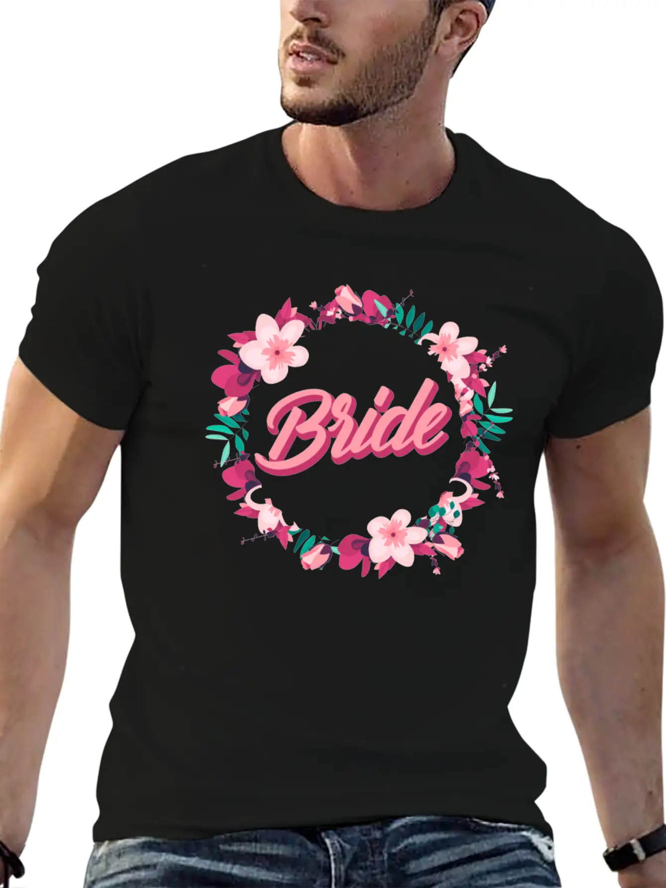 Girl Bride Bachelorette Marriage Gift Stylish Everyday T-Shirt – Unisex Basic Cotton Tee