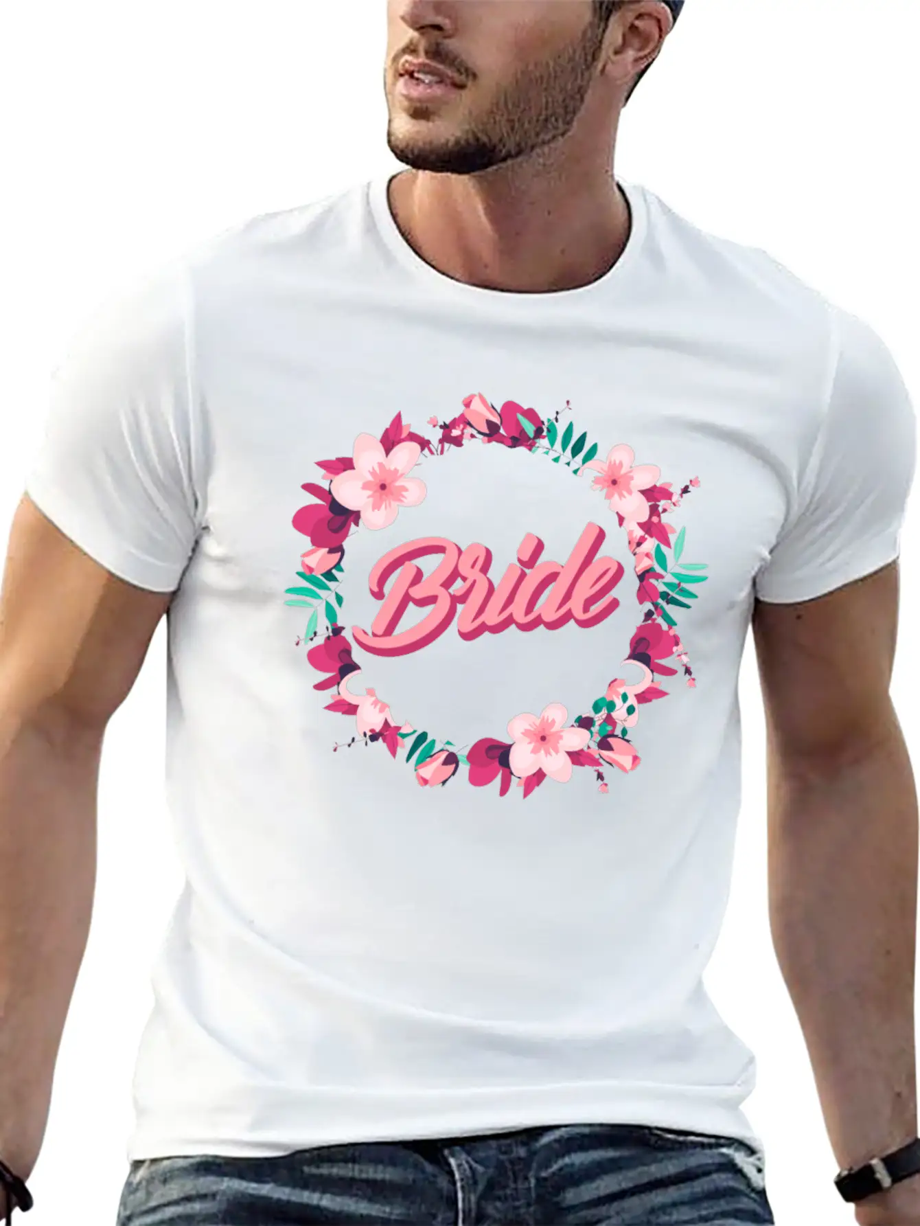 Girl Bride Bachelorette Marriage Gift Stylish Everyday T-Shirt – Unisex Basic Cotton Tee